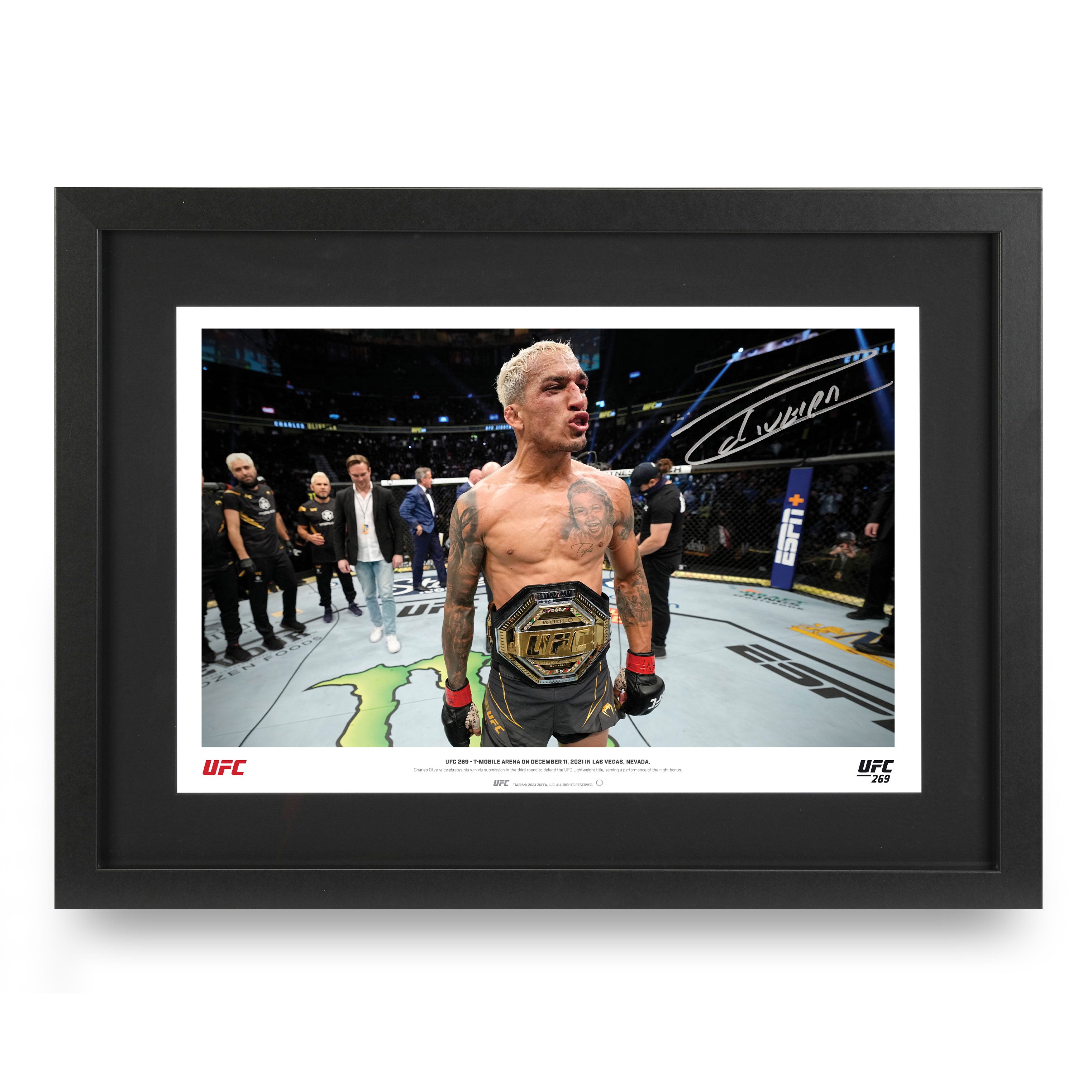 Charles Oliveira Signed Photo UFC 269