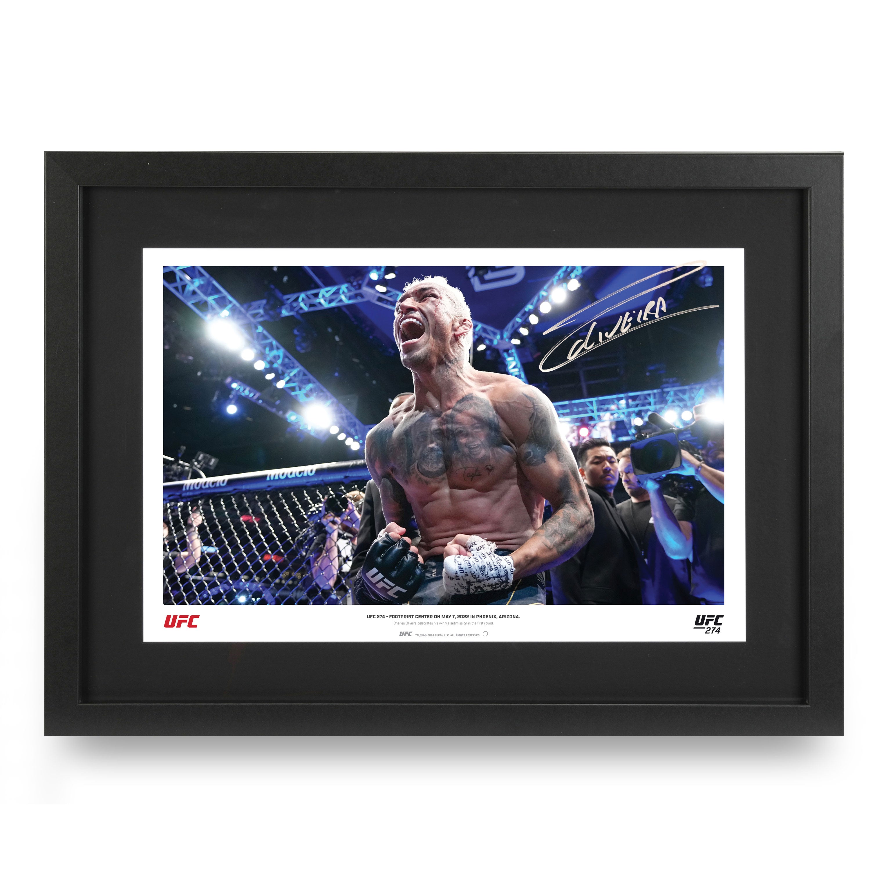 Charles Oliveira Signed Photo UFC 274