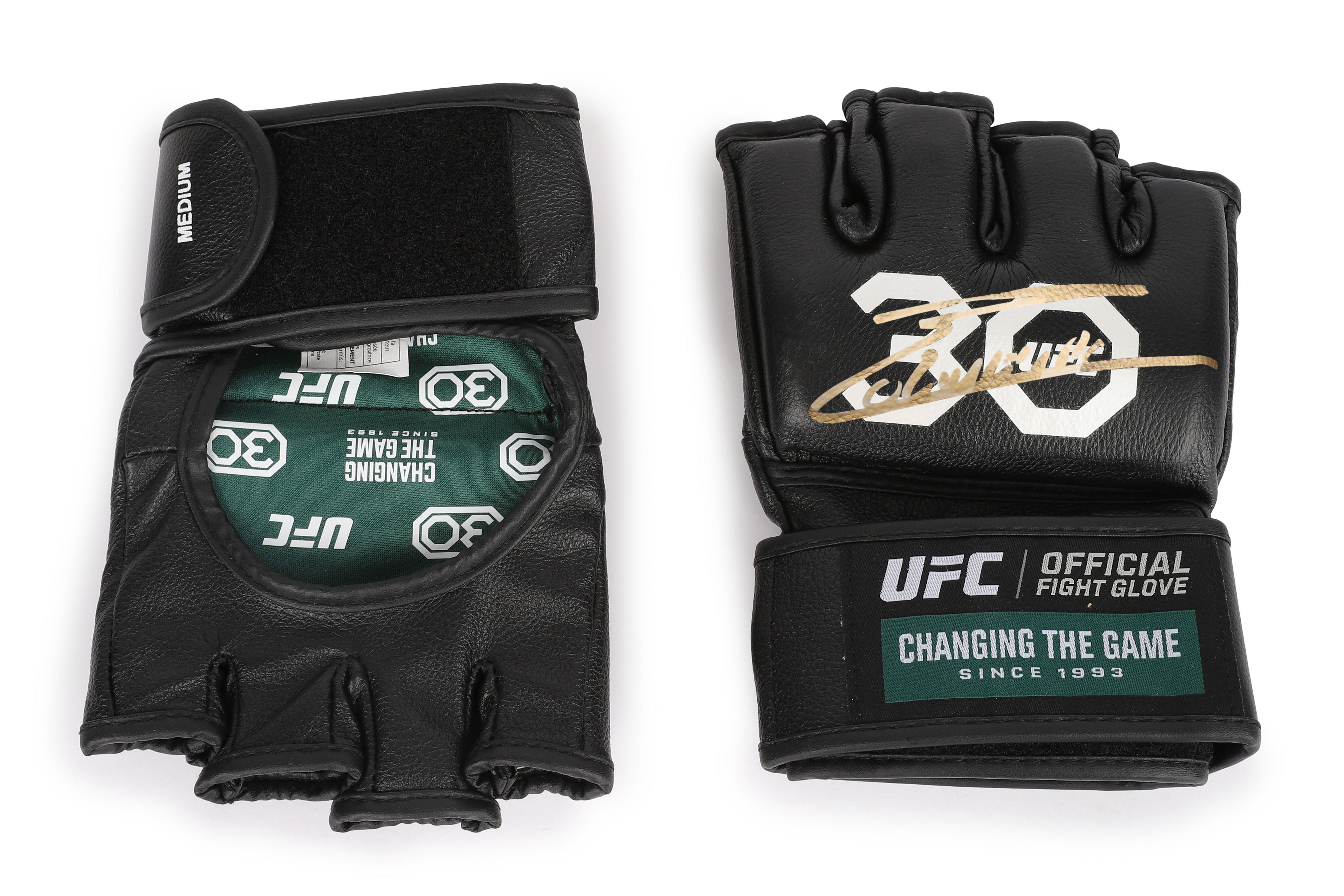 Charles Oliveria Signed Official UFC Gloves - 30th Anniversary Edition