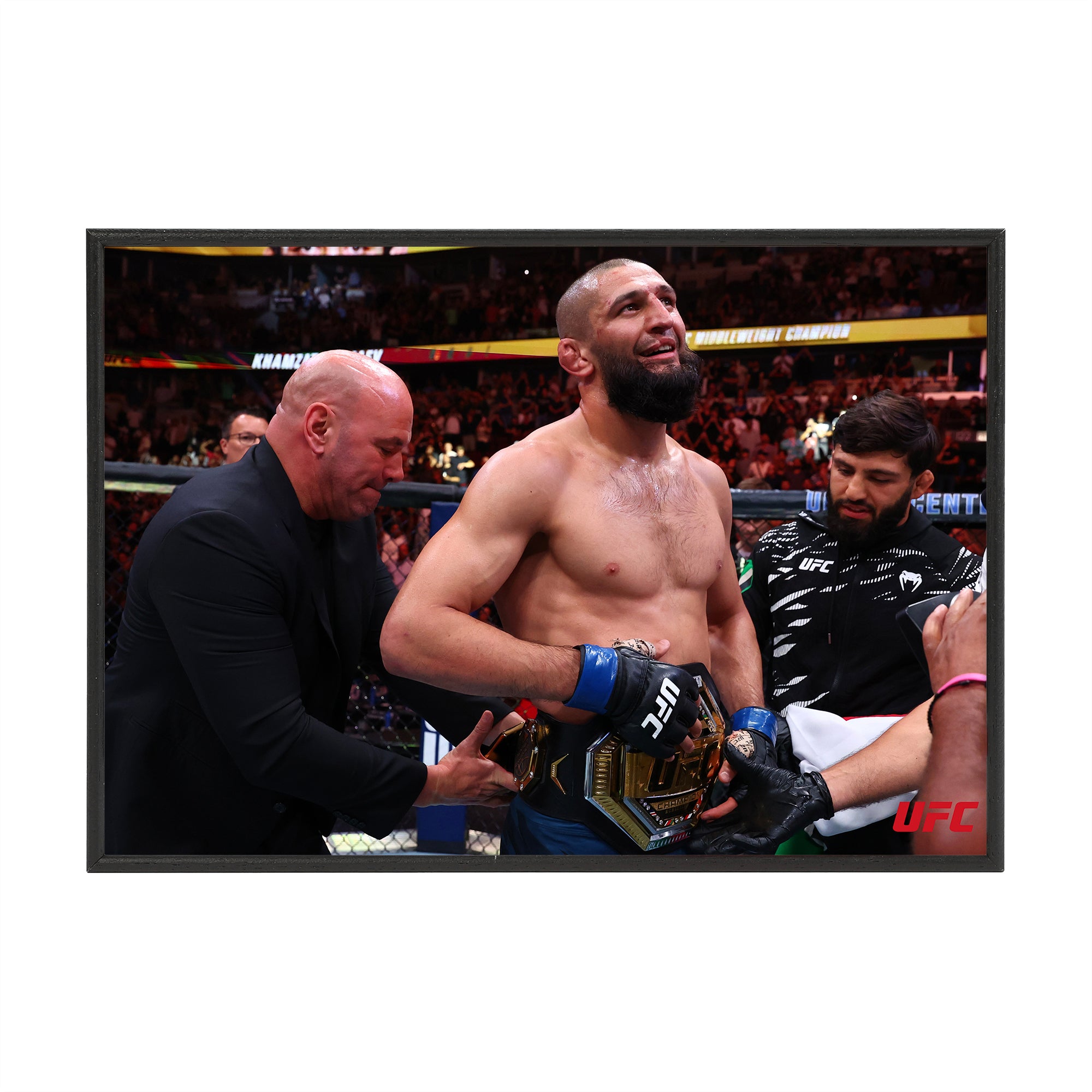 UFC 319: Du Plessis vs Chimaev - Khamzat Chimaev Framed Print