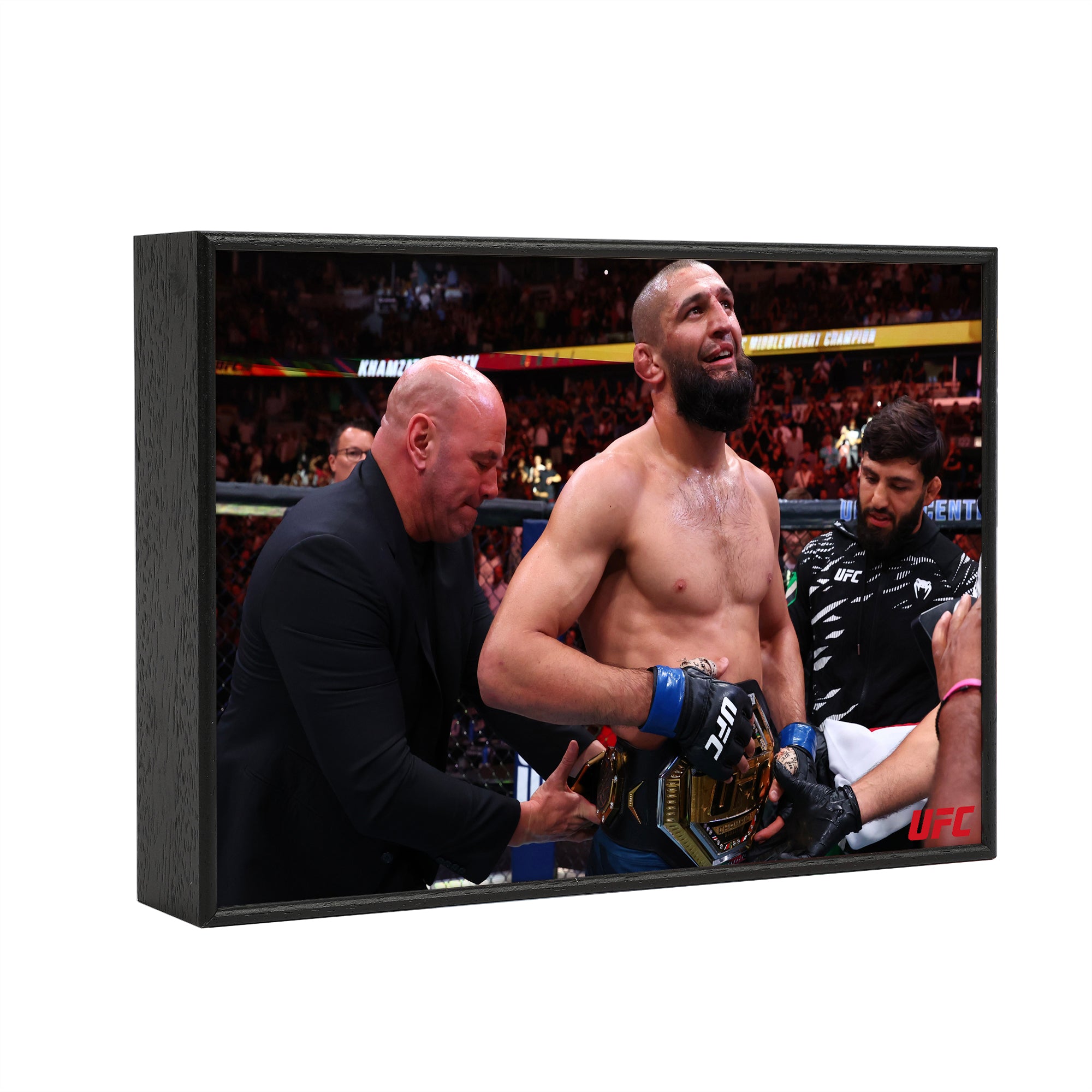 UFC 319: Du Plessis vs Chimaev - Khamzat Chimaev Framed Print
