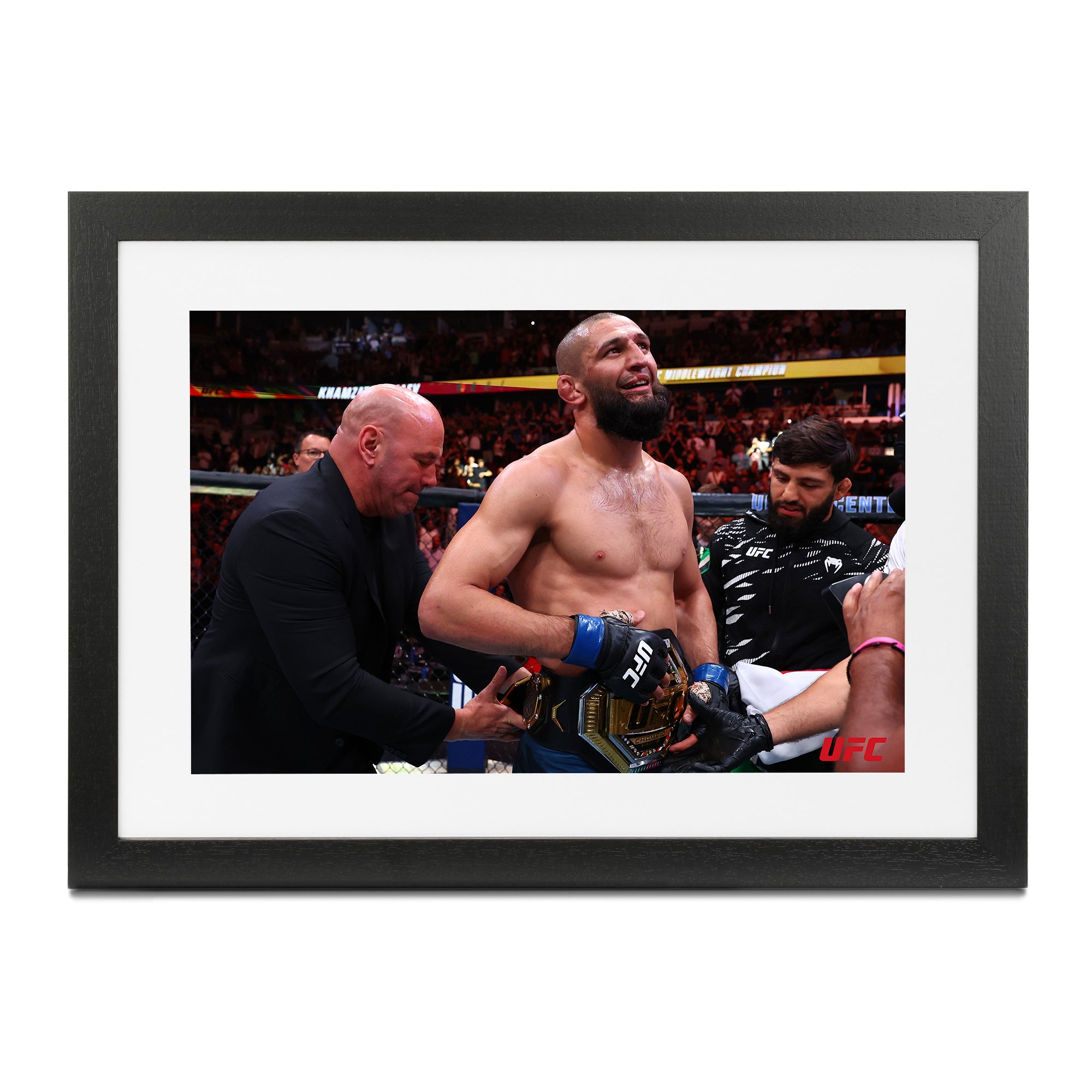 UFC 319: Du Plessis vs Chimaev - Khamzat Chimaev Framed Print