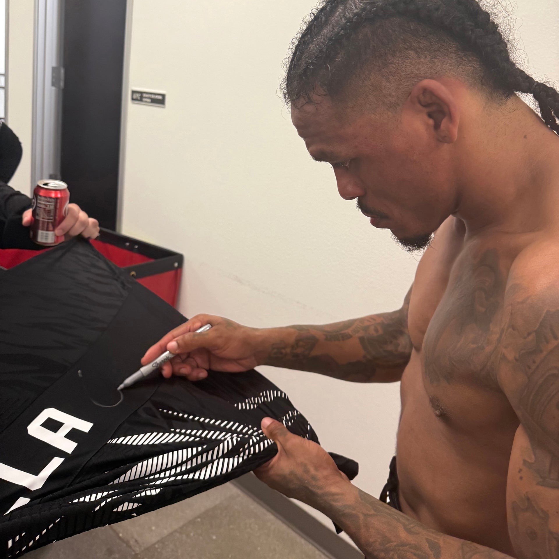 Chris Padilla Signed 1-of-1 Fight Worn Jersey UFC Fight Night: Bonfim vs Brown