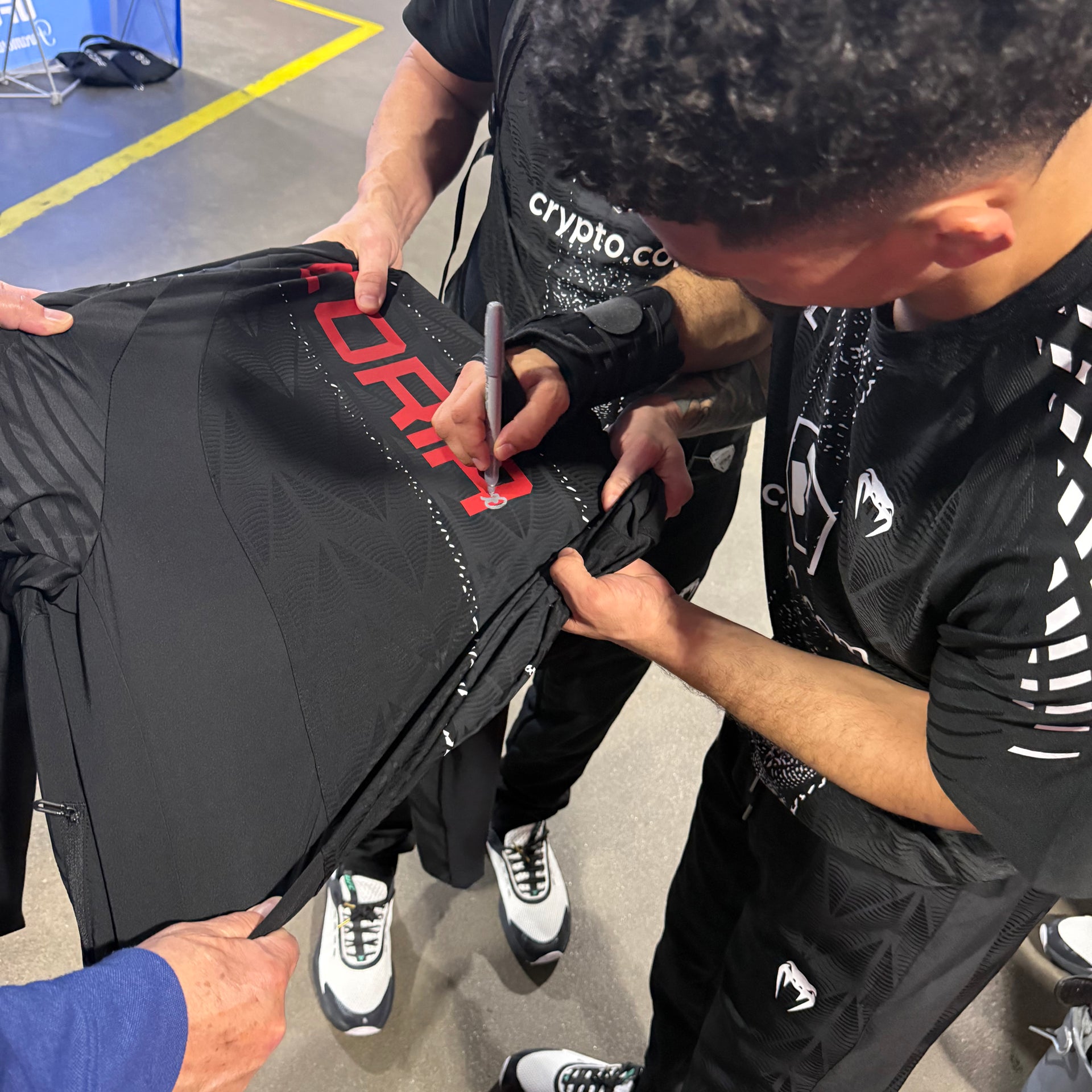 Alden Coria Signed 1-of-1 Fight Worn Hoodie UFC Fight Night: Strickland vs Hernandez