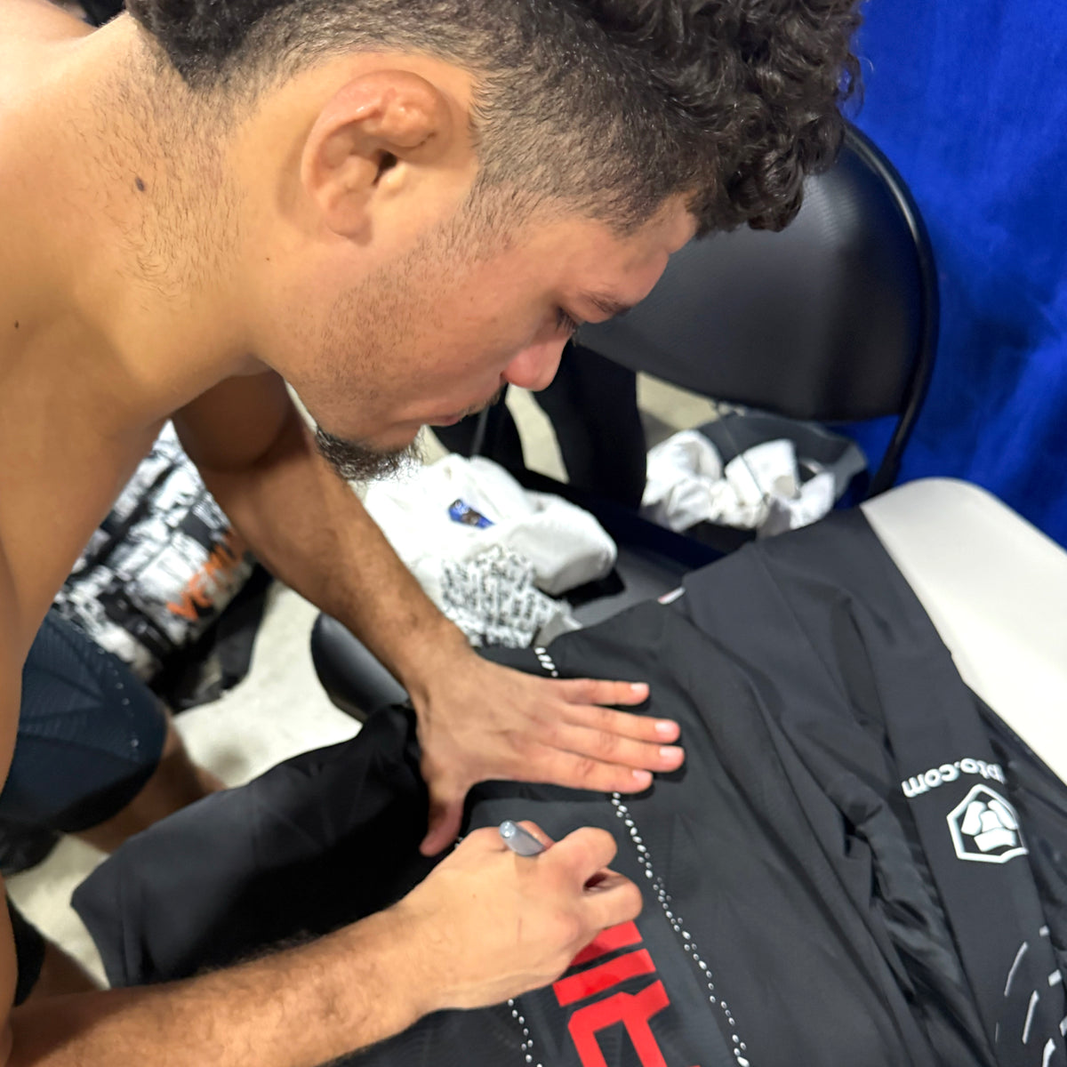 Alden Coria Signed 1-of-1 Fight Worn Hoodie UFC 332: Silva vs Wang