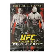 UFC 91: Couture vs Lesnar Autographed Event Poster