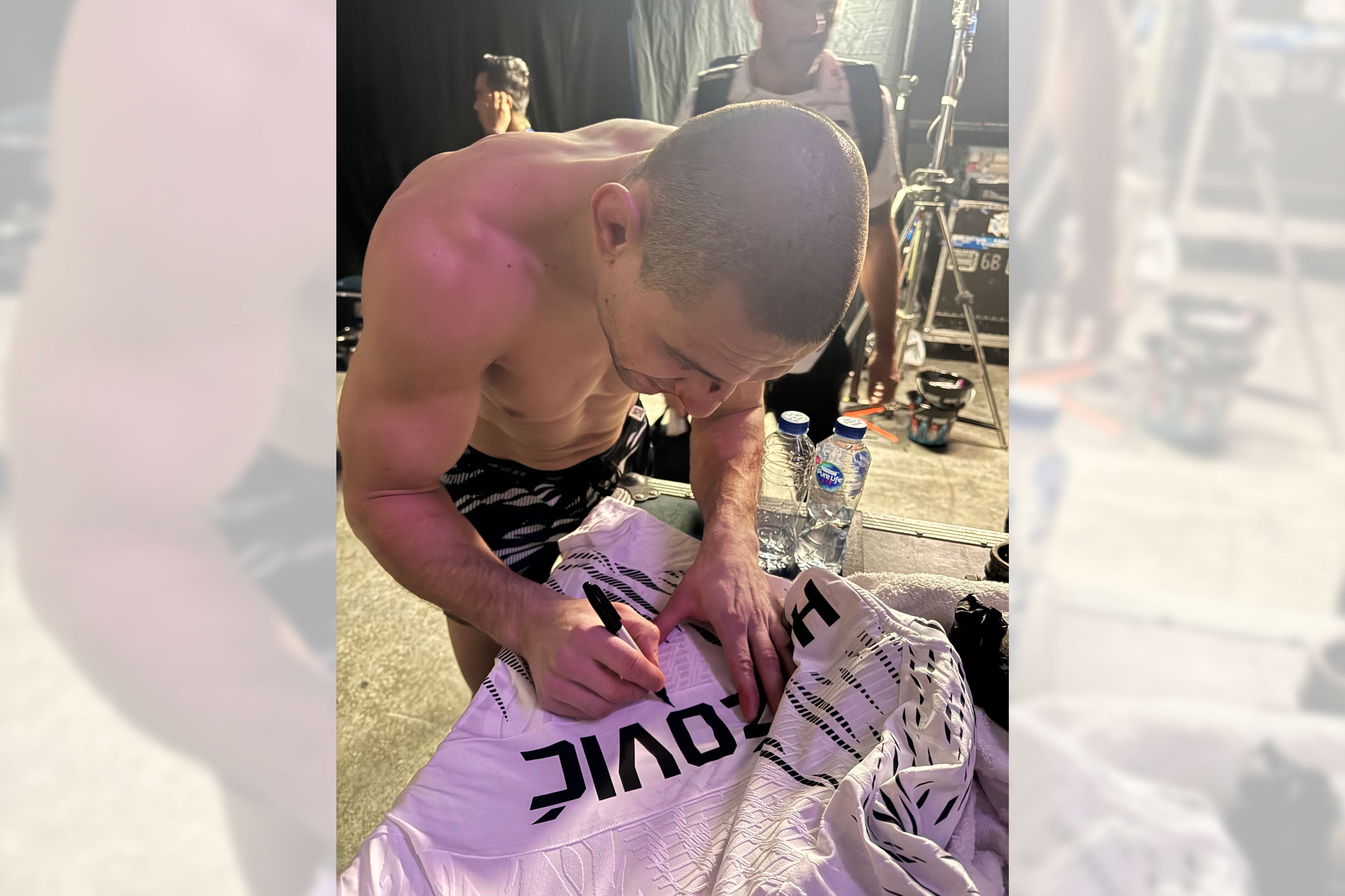 Damir Hadžović Signed 1-of-1 Fight Issued Jersey UFC Fight Night: Adesanya vs Imavov