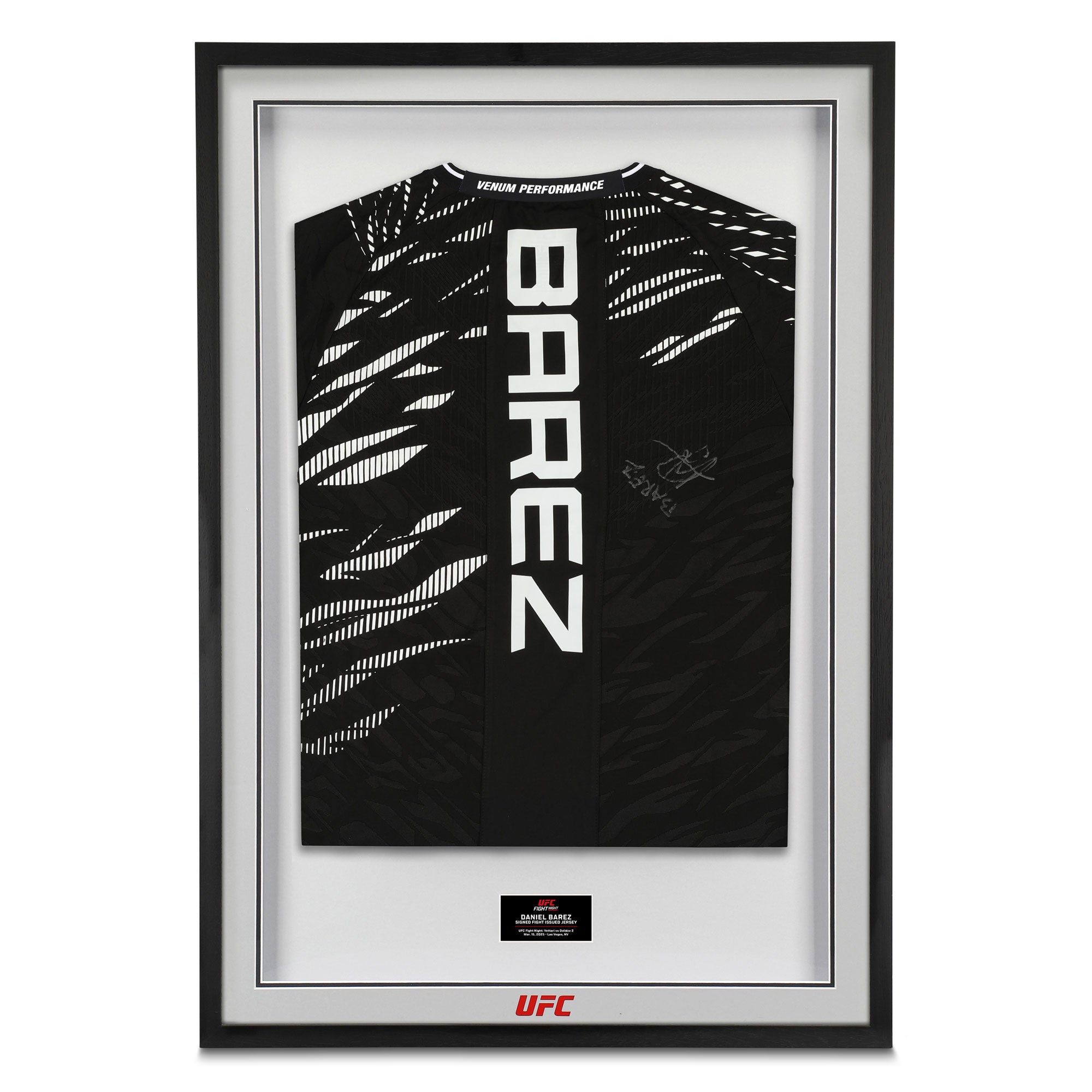 Daniel Barez Signed 1-of-1 Fight Issued Jersey UFC Fight Night: Vettori vs Dolidze
