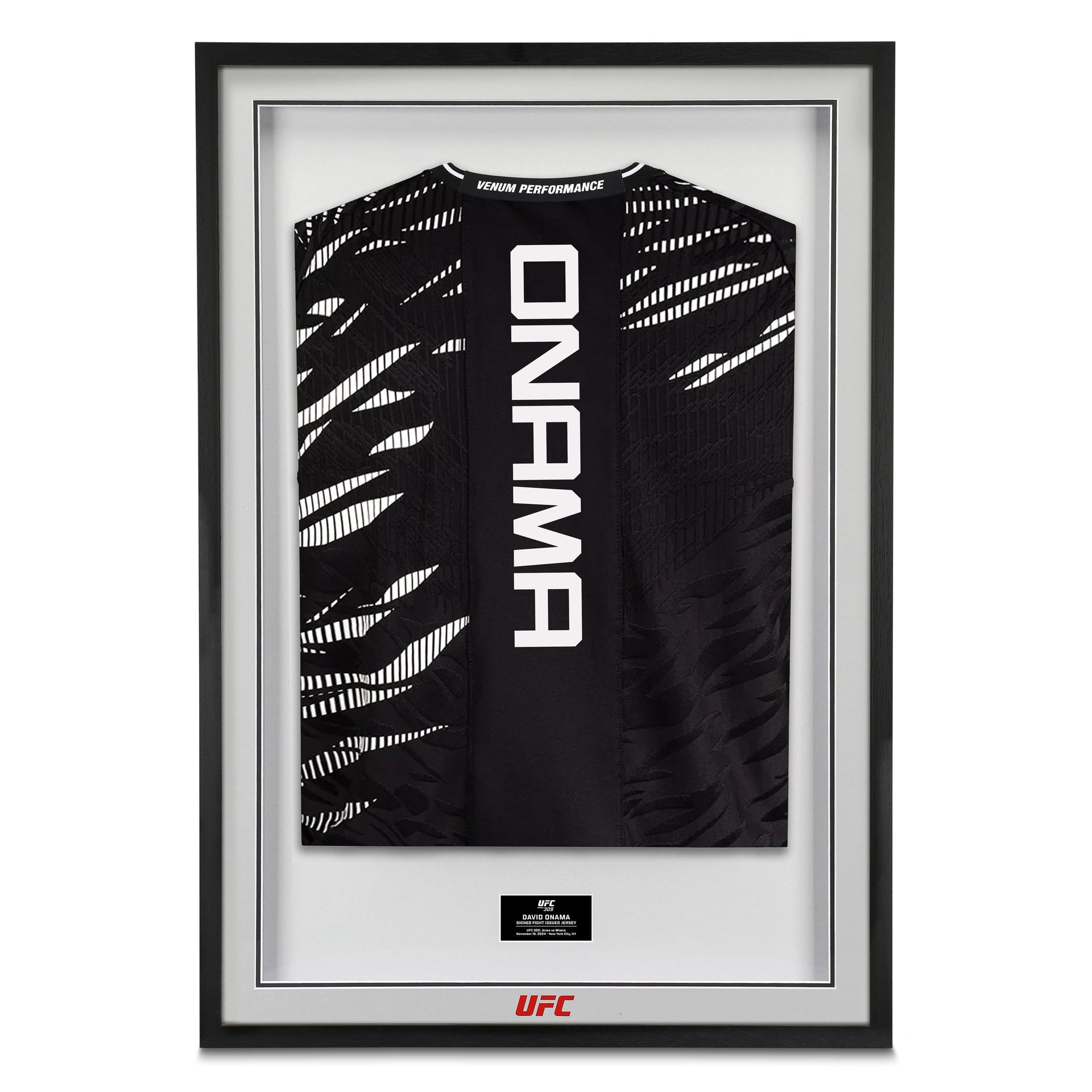 David Onama Signed 1-of-1 Fight Issued Jersey UFC 309: Jones vs Miocic