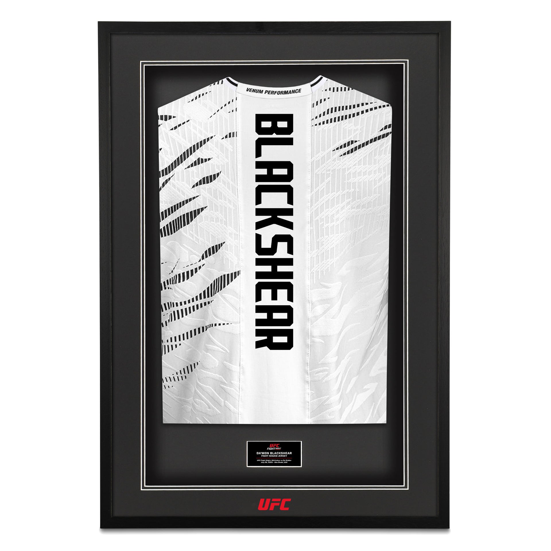 Da’Mon Blackshear 1-of-1 Fight Worn Jersey UFC Fight Night: Whittaker vs De Ridder