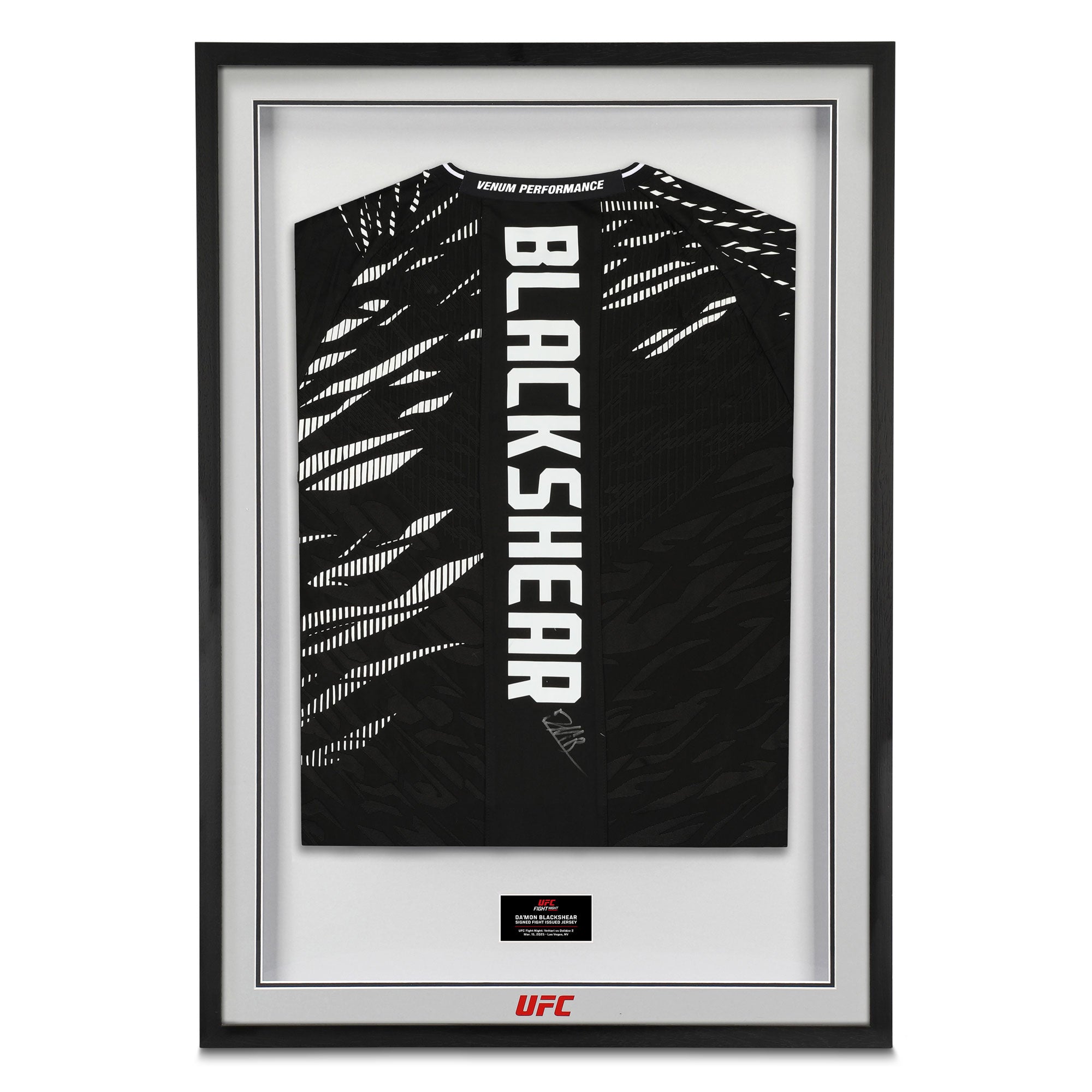 Da’Mon Blackshear Signed 1-of-1 Fight Issued Jersey UFC Fight Night: Vettori vs Dolidze