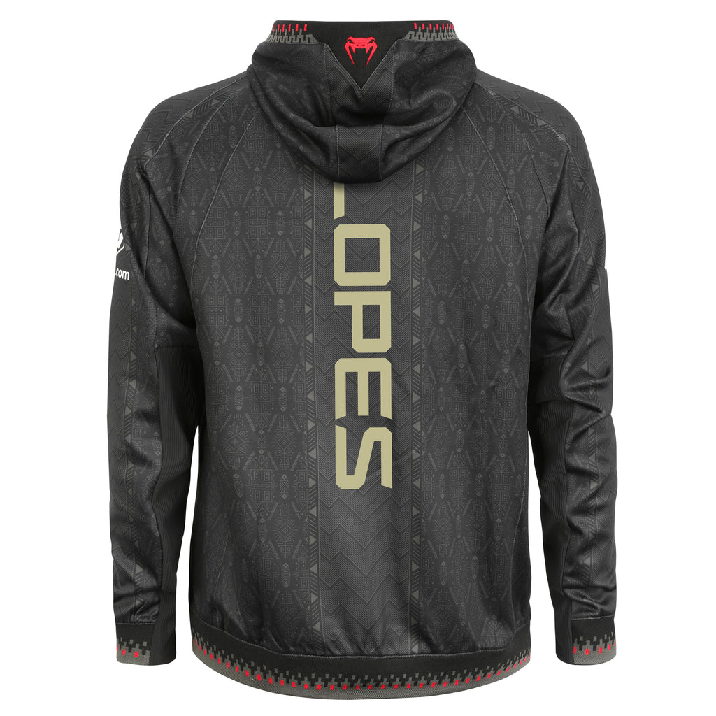 Diego Lopes Signed 1-of-1 Fight Worn Hoodie Noche UFC: Lopes vs Silva