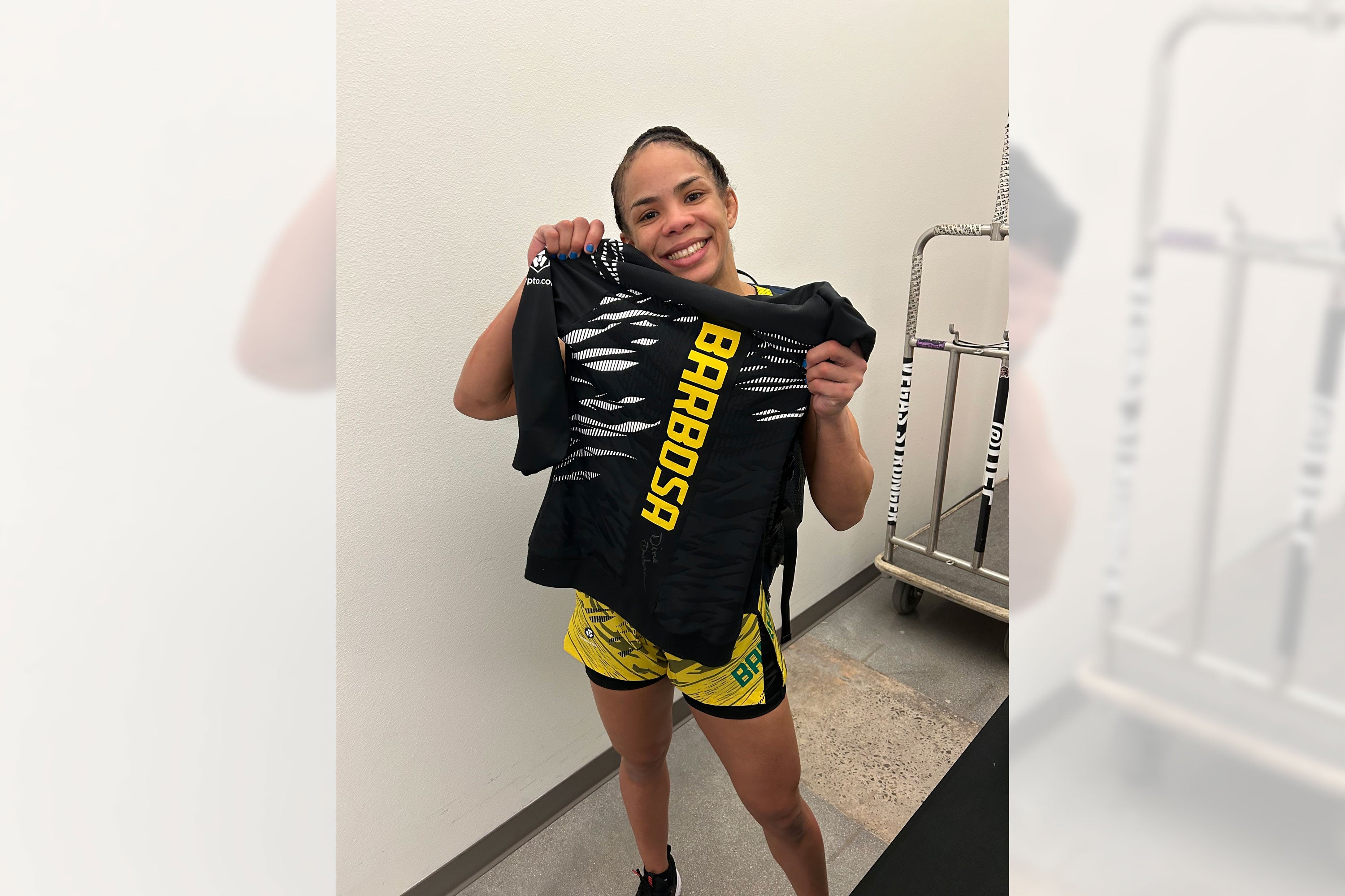Dione Barbosa Signed 1-of-1 Fight Issued Hoodie UFC Fight Night: Emmett vs Murphy