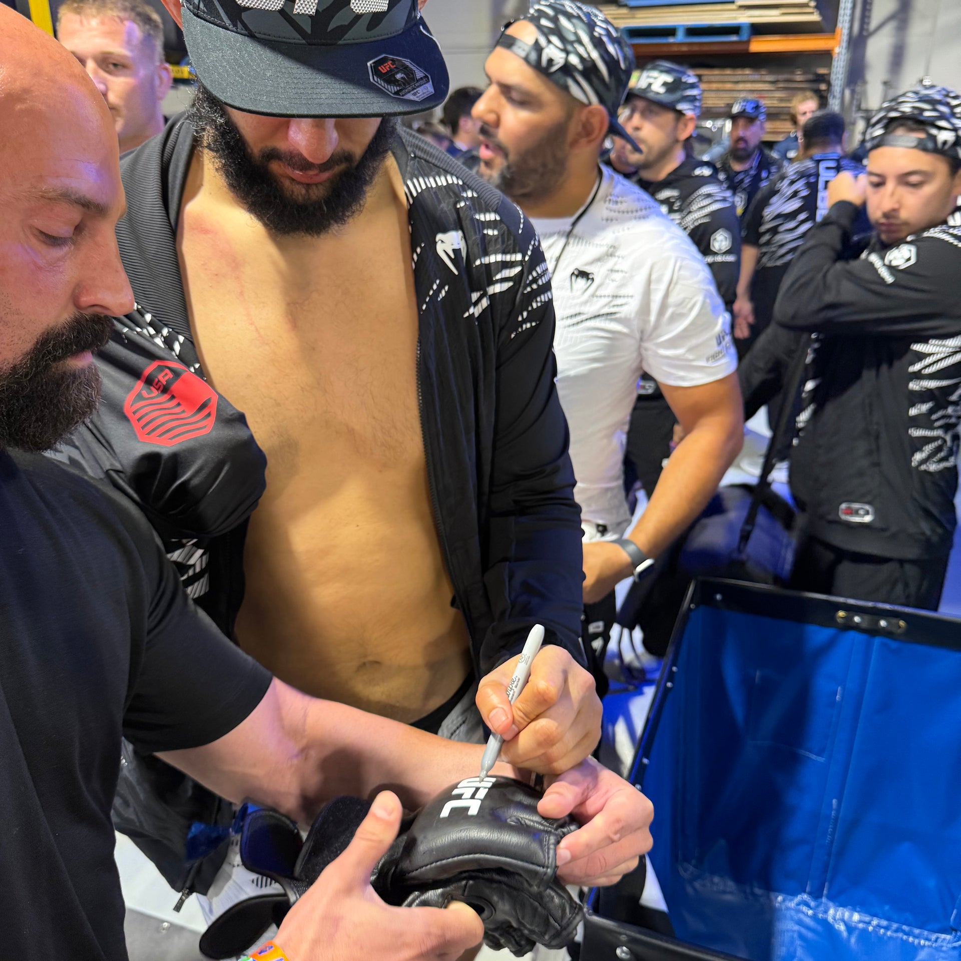 Dominick Reyes Signed 1-of-1 Fight Worn Gloves UFC Fight Night: Ulberg vs Reyes