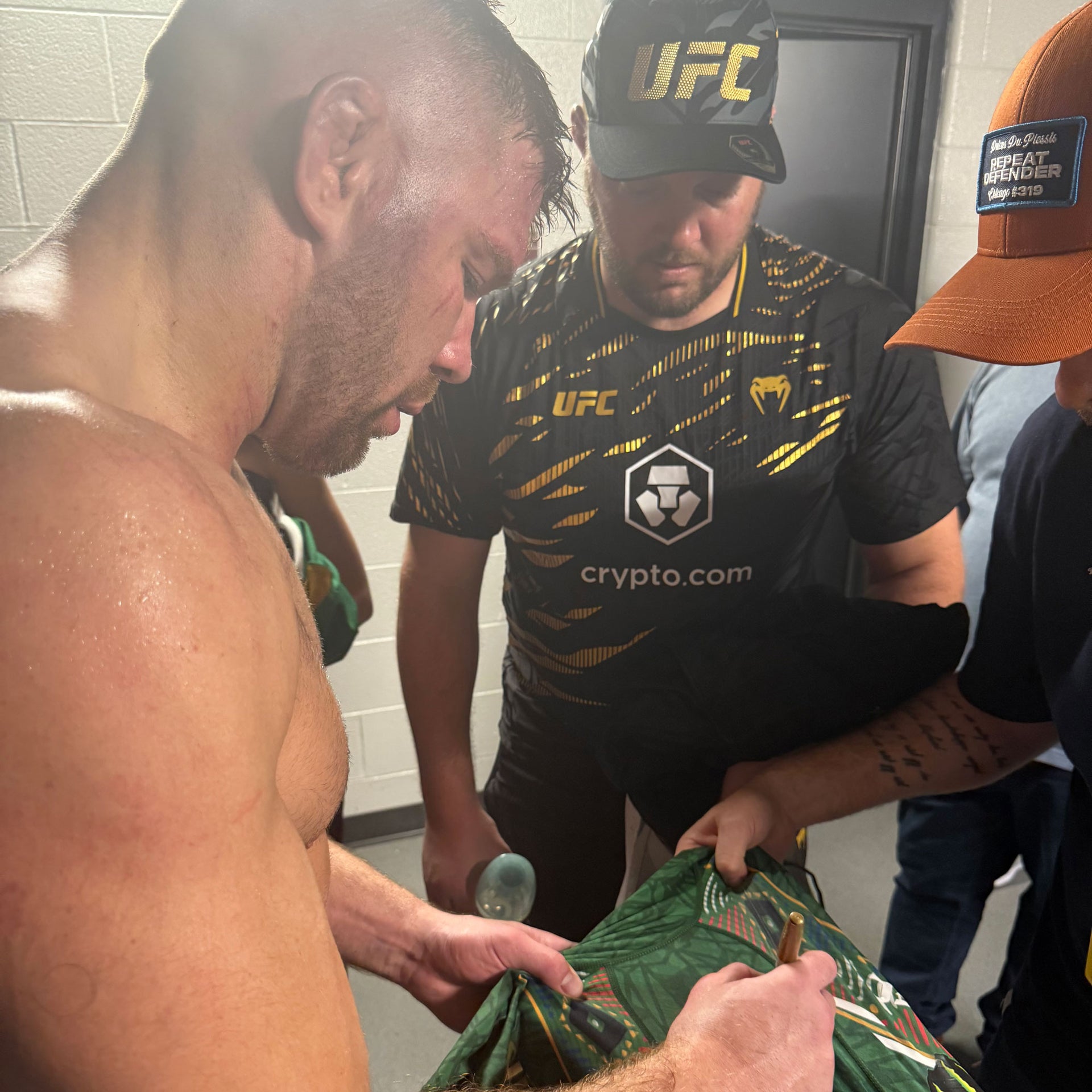 Dricus Du Plessis Signed 1-of-1 Fight Worn Shorts UFC 319: Du Plessis vs Chimaev