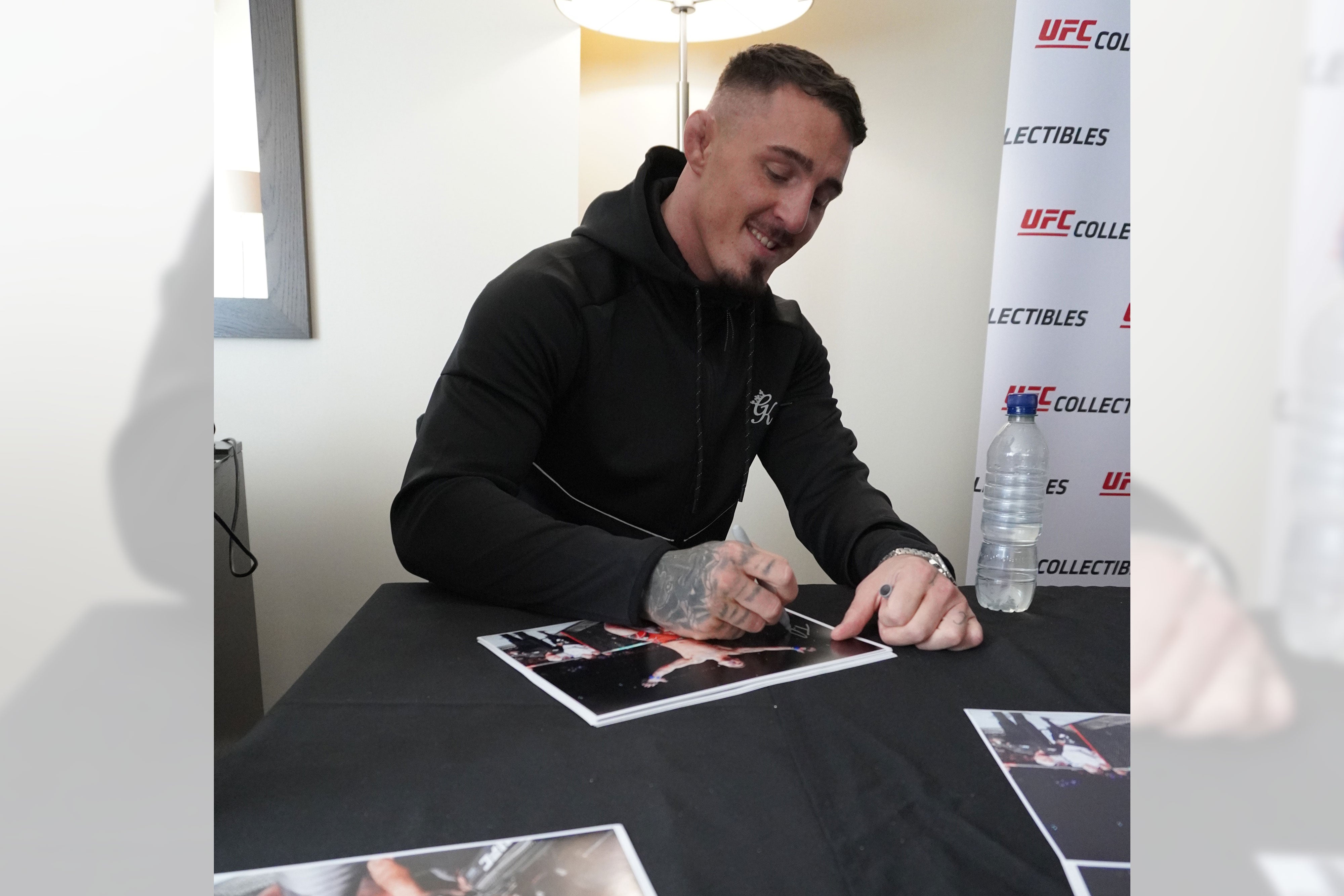 Tom Aspinall Signed Canvas & Photo - UFC Fight Night: Volkov vs Aspinall