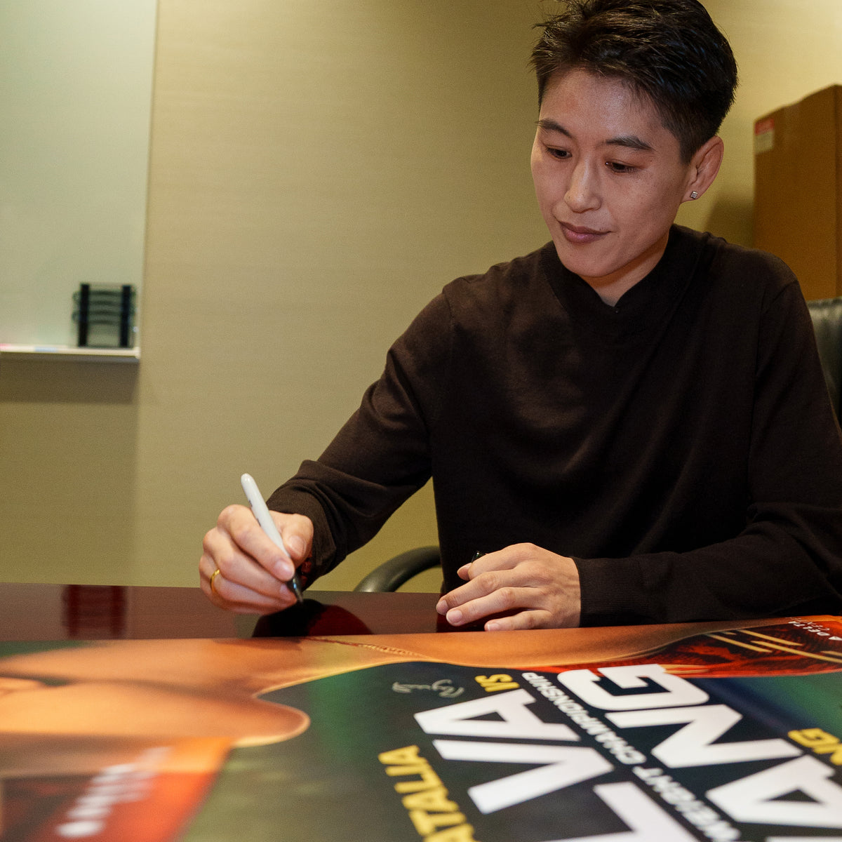 UFC 332: Silva vs Wang Autographed Event Poster
