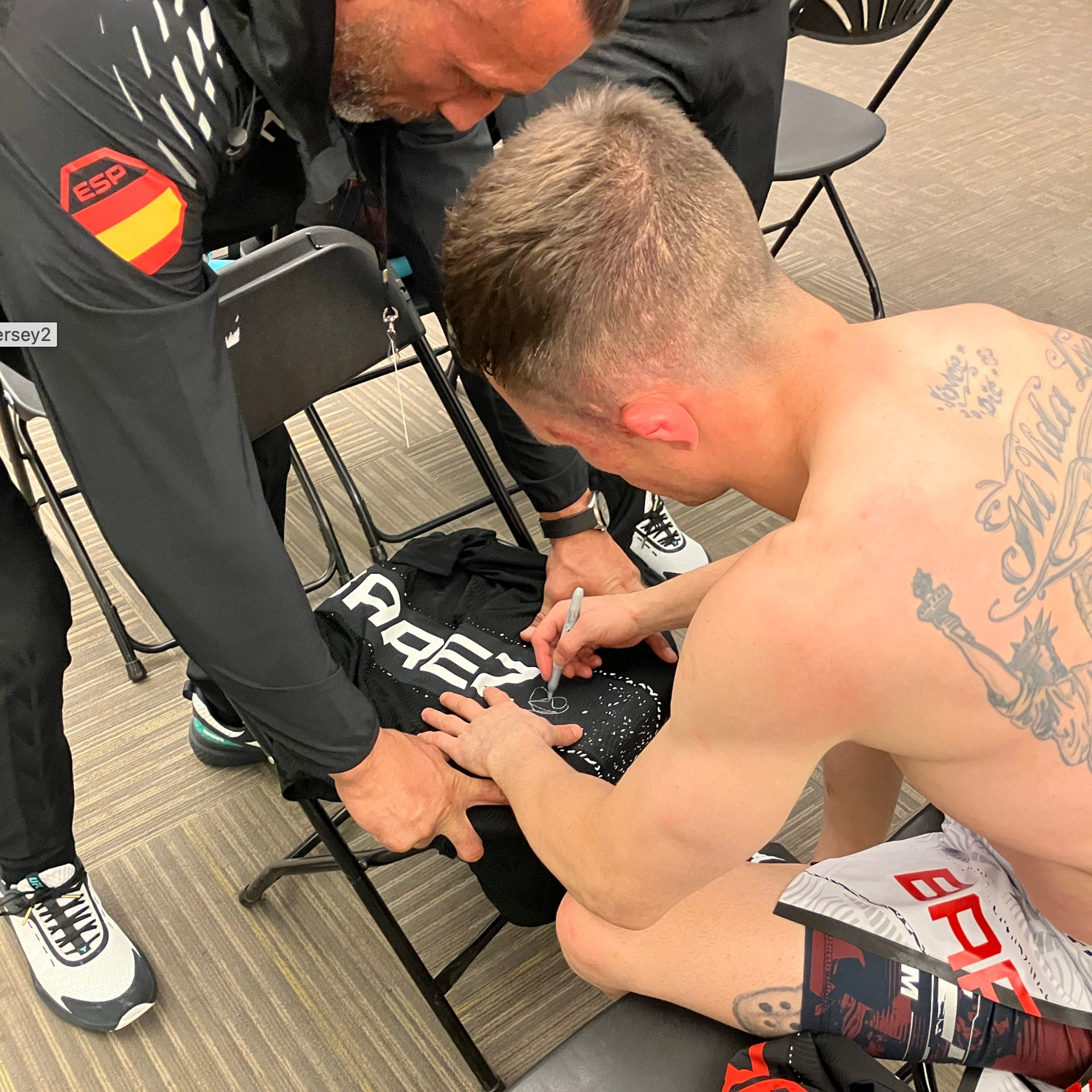 Daniel Barez Signed 1-of-1 Fight Worn Jersey UFC Fight Night: Allen vs Costa