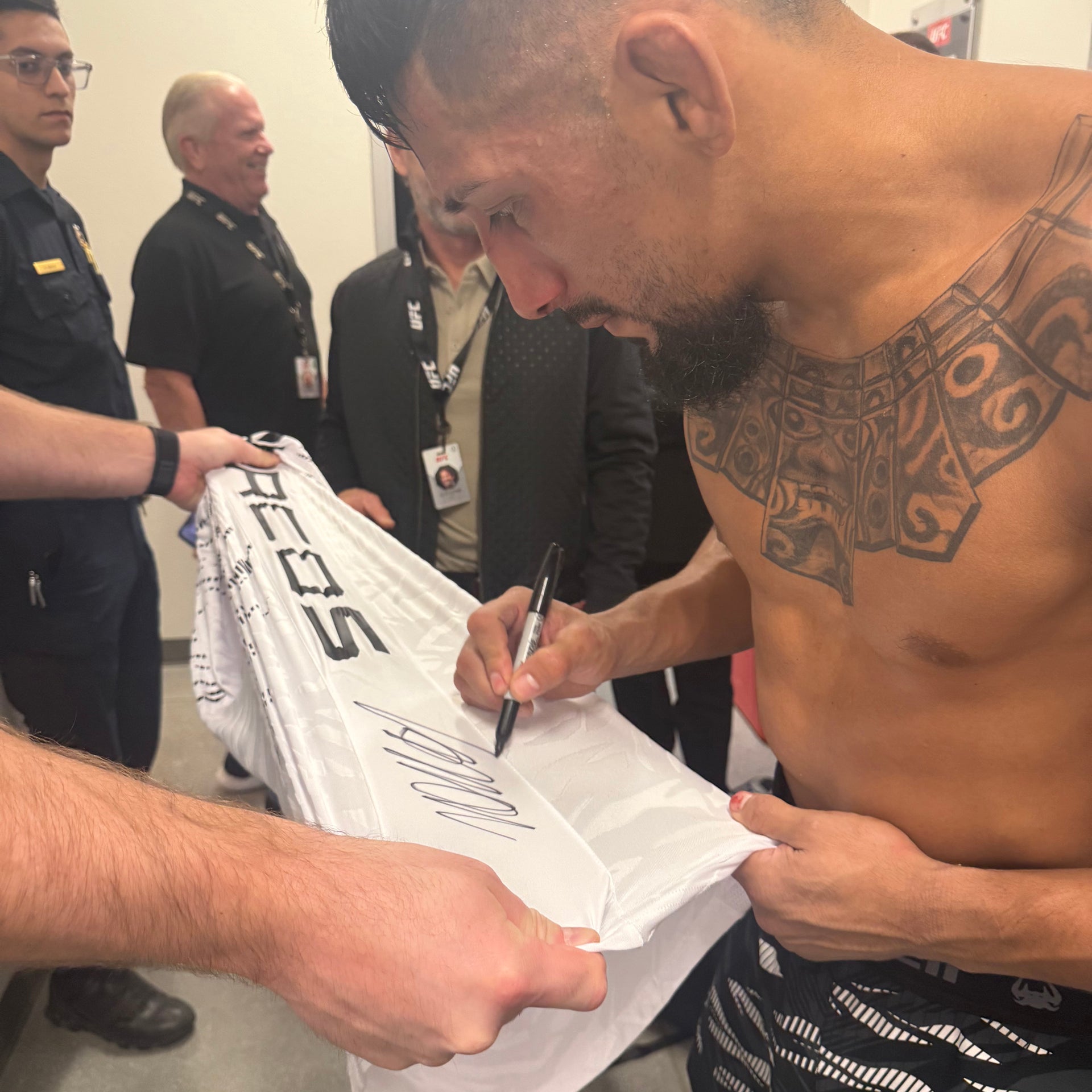 Daniel Marcos Signed 1-of-1 Fight Worn Jersey UFC Fight Night: Bonfim vs Brown