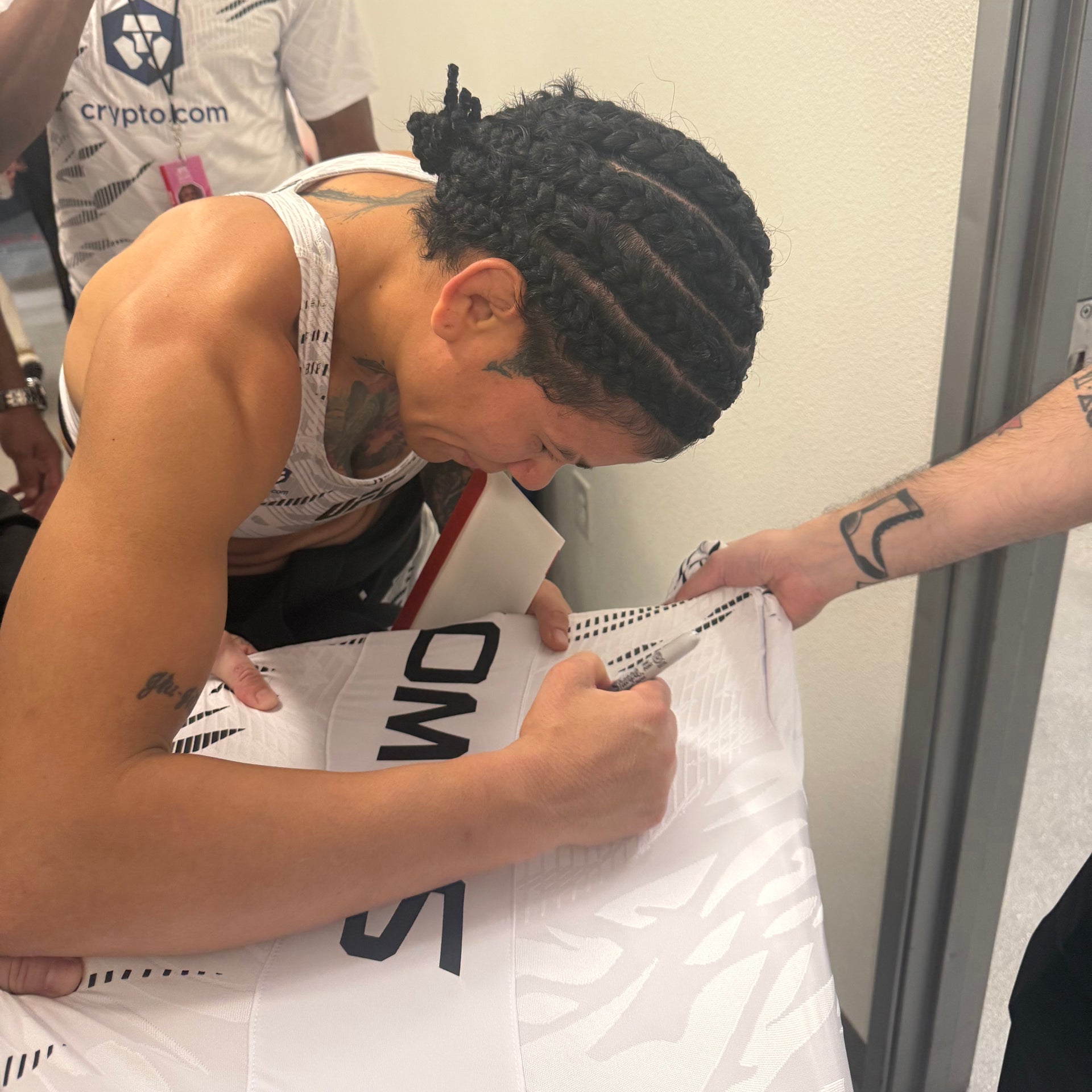 Denise Gomes Signed 1-of-1 Fight Worn Jersey UFC Fight Night: Bonfim vs Brown