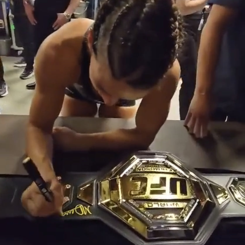 Mackenzie Dern Signed UFC Legacy Championship Replica Belt