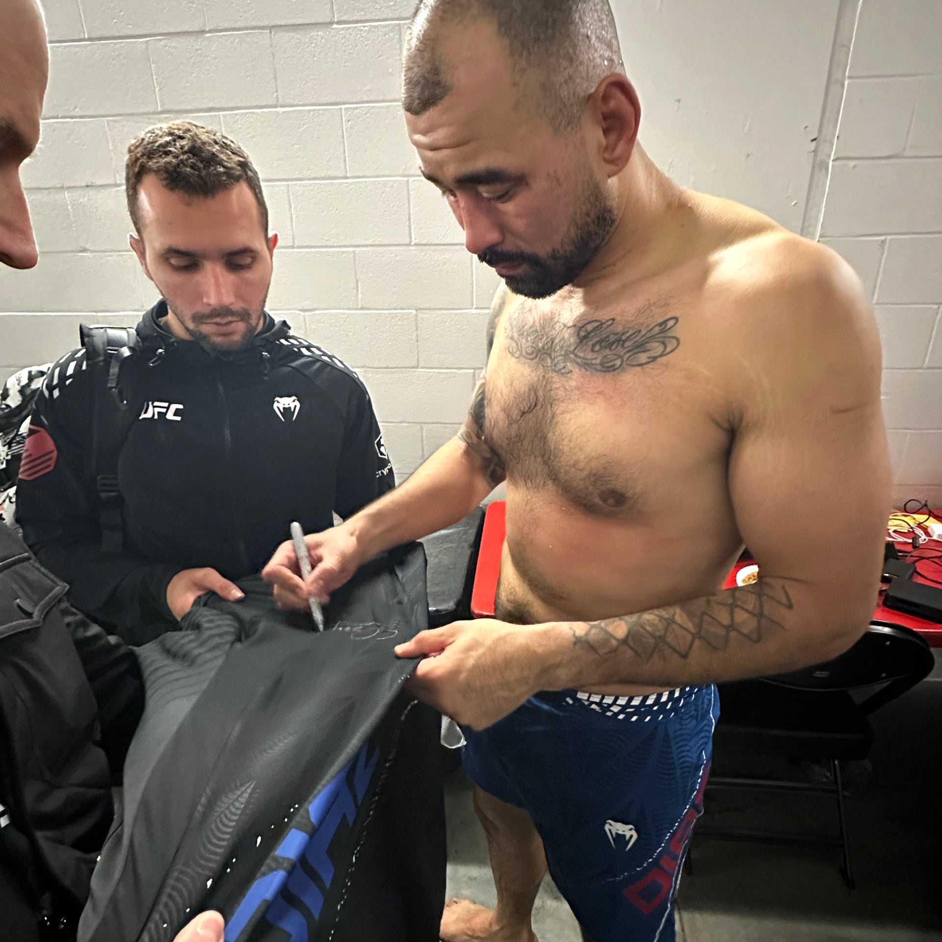 Ozzy Diaz Signed 1-of-1 Fight Worn Hoodie UFC 328: Chimaev vs Strickland