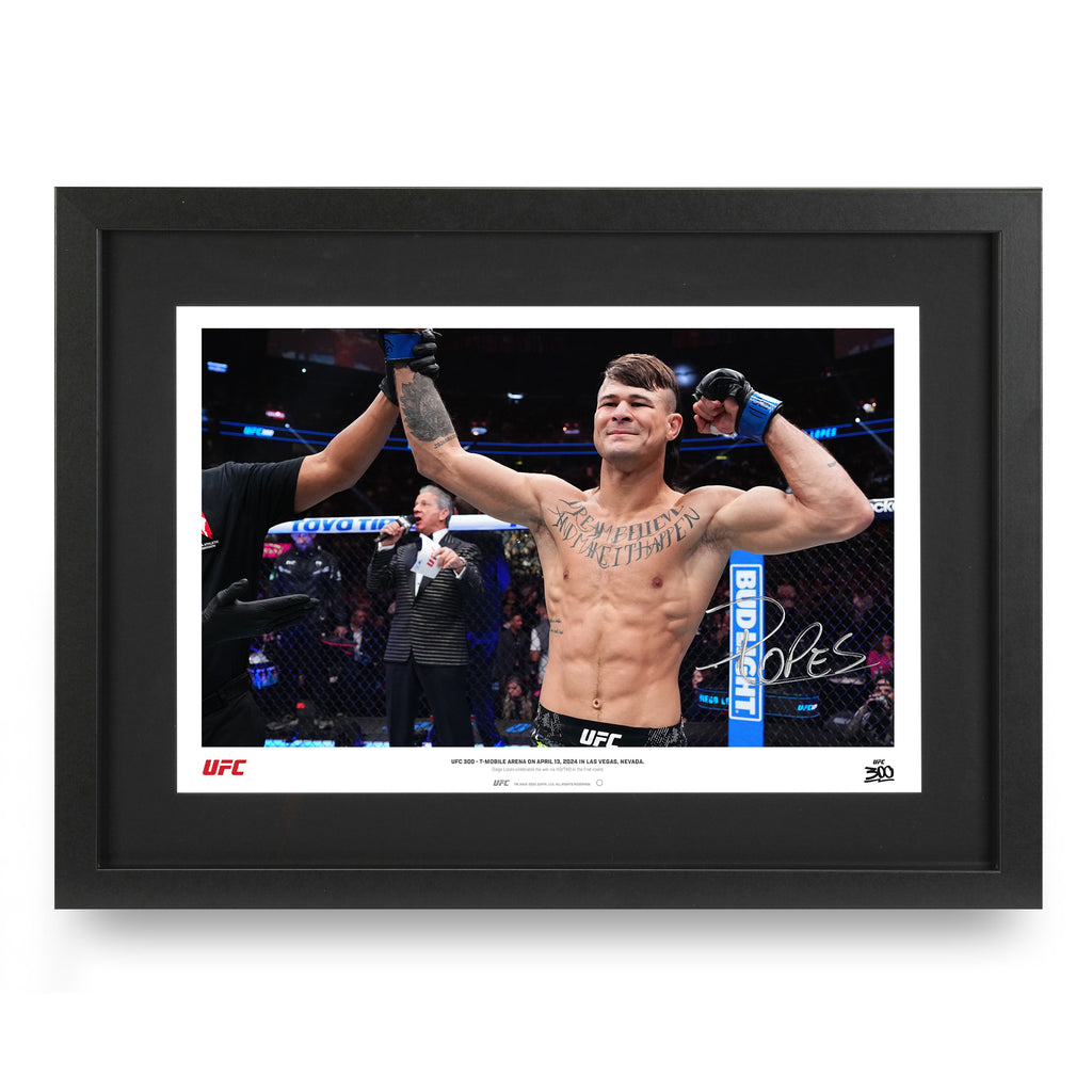 Diego Lopes Signed 'Celebrating' Photo UFC 300: Pereira vs Hill
