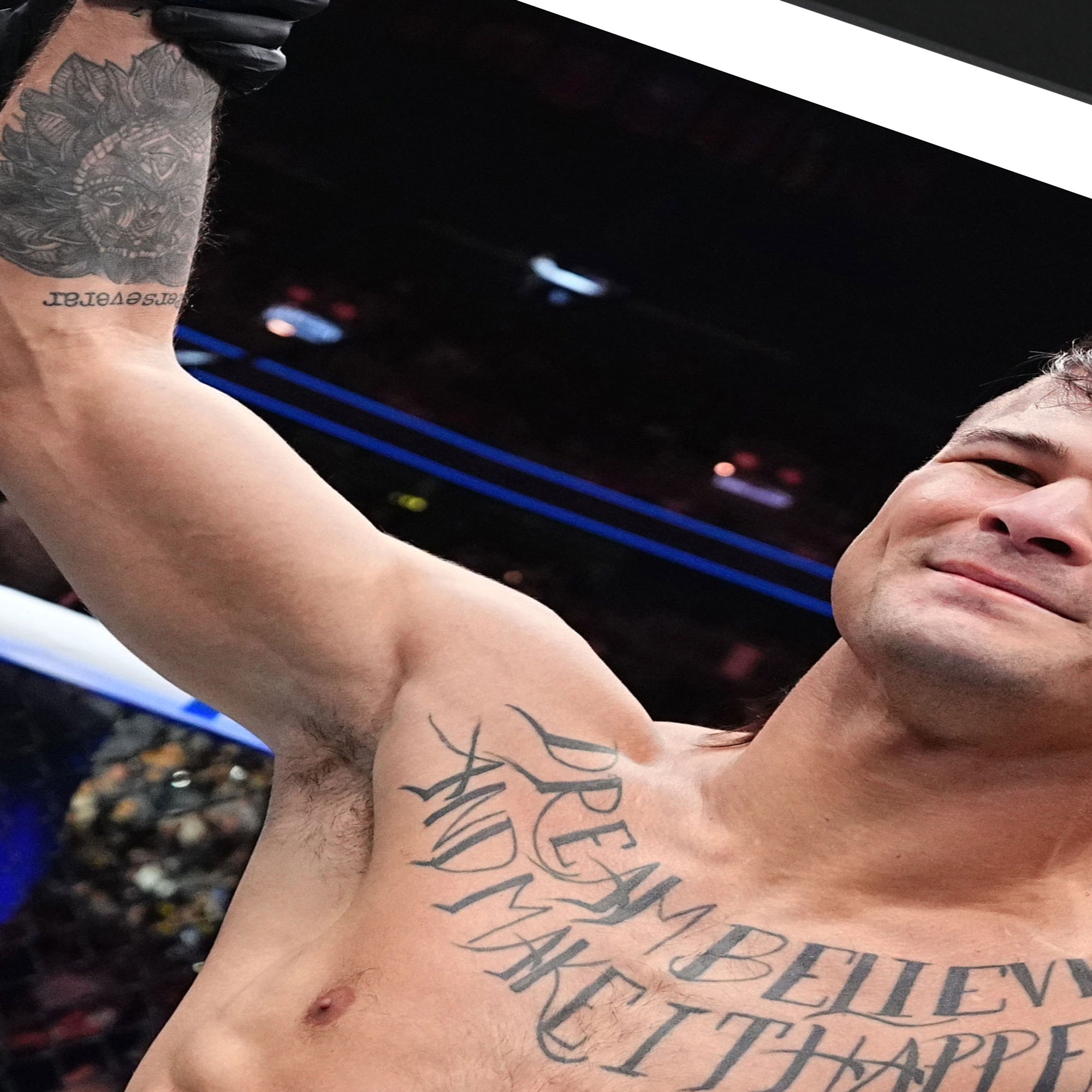 Diego Lopes Signed 'Celebrating' Photo UFC 300: Pereira vs Hill