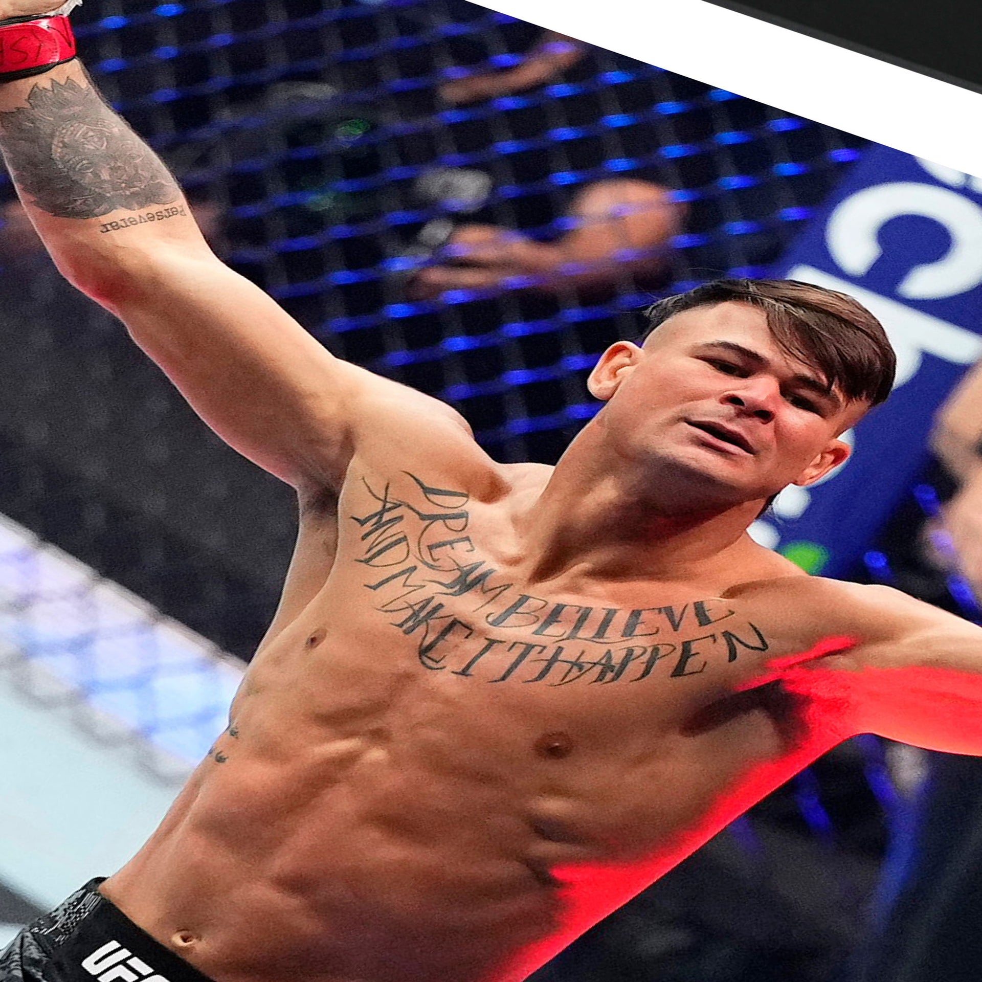 Diego Lopes Signed 'Celebrating' Photo UFC 295: Procházka vs Pereira