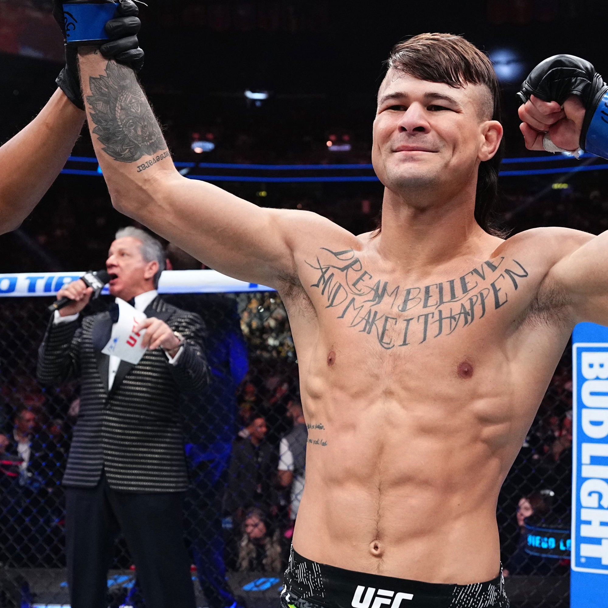 Diego Lopes Signed 'Celebrating' Photo UFC 300: Pereira vs Hill