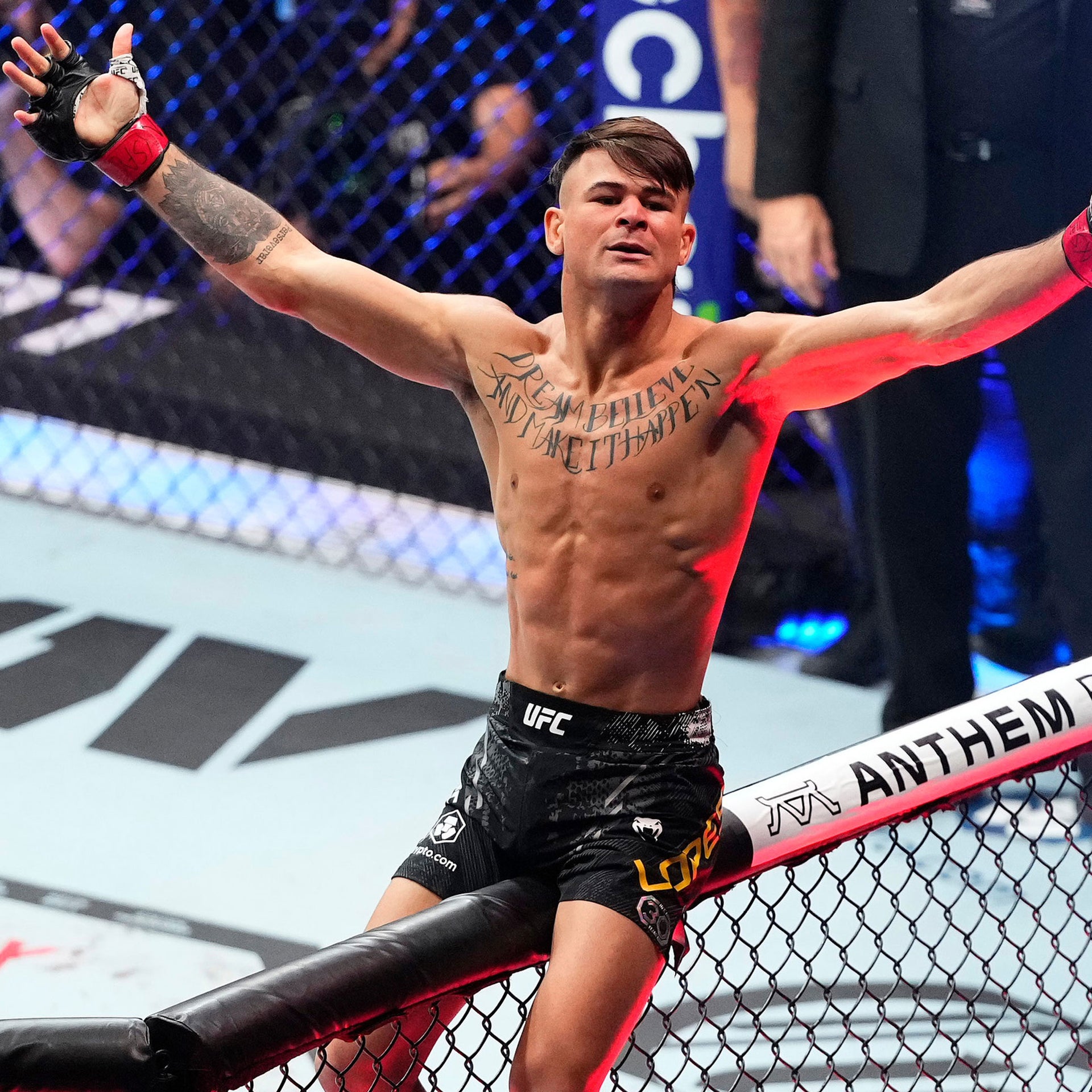Diego Lopes Signed 'Celebrating' Photo UFC 295: Procházka vs Pereira