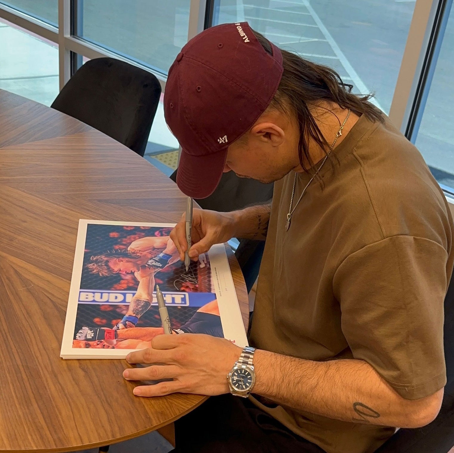 Diego Lopes Signed 'Punch' Photo UFC Noche: O’Malley vs Dvalishvili