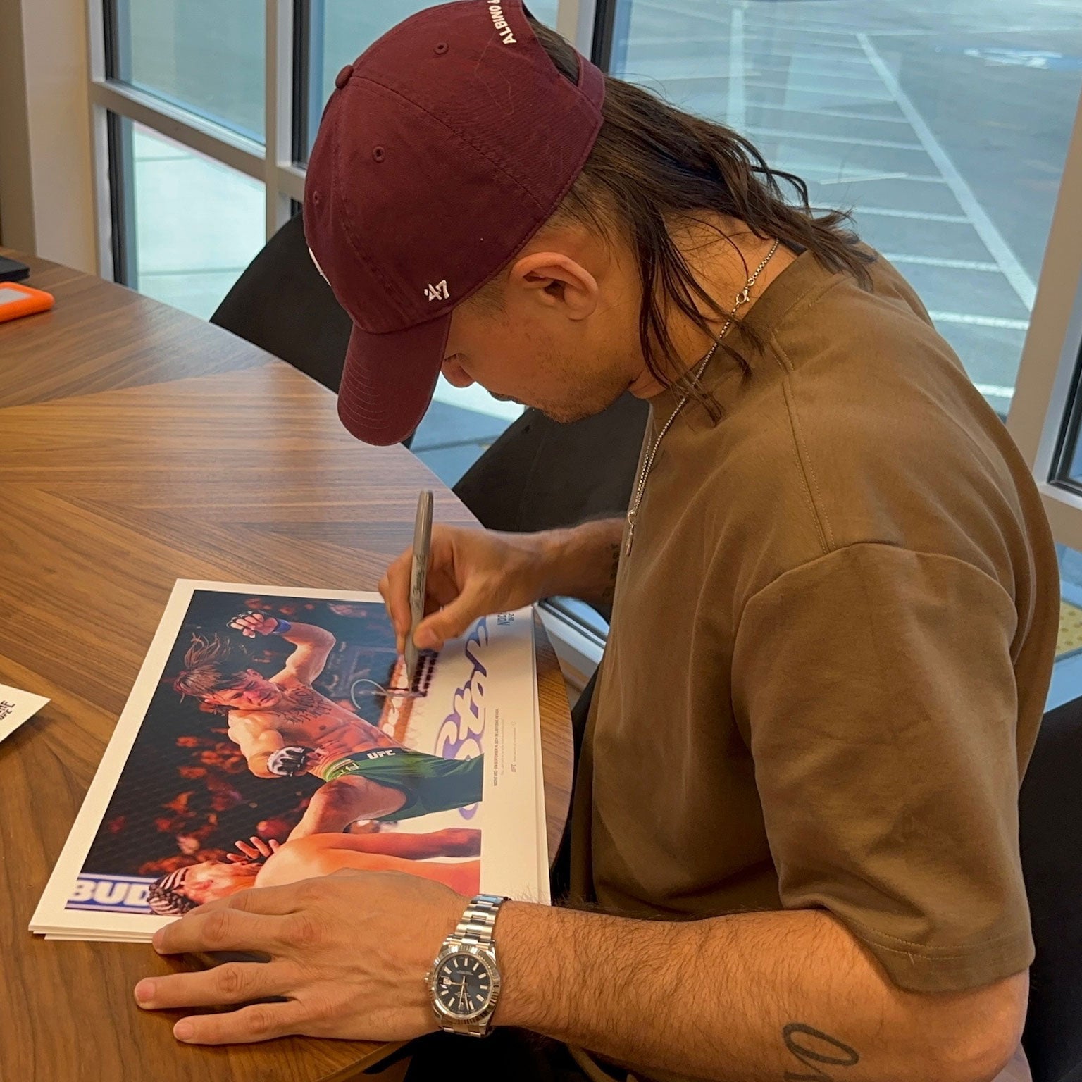 Diego Lopes Signed 'Kick' Photo UFC Noche: O’Malley vs Dvalishvili
