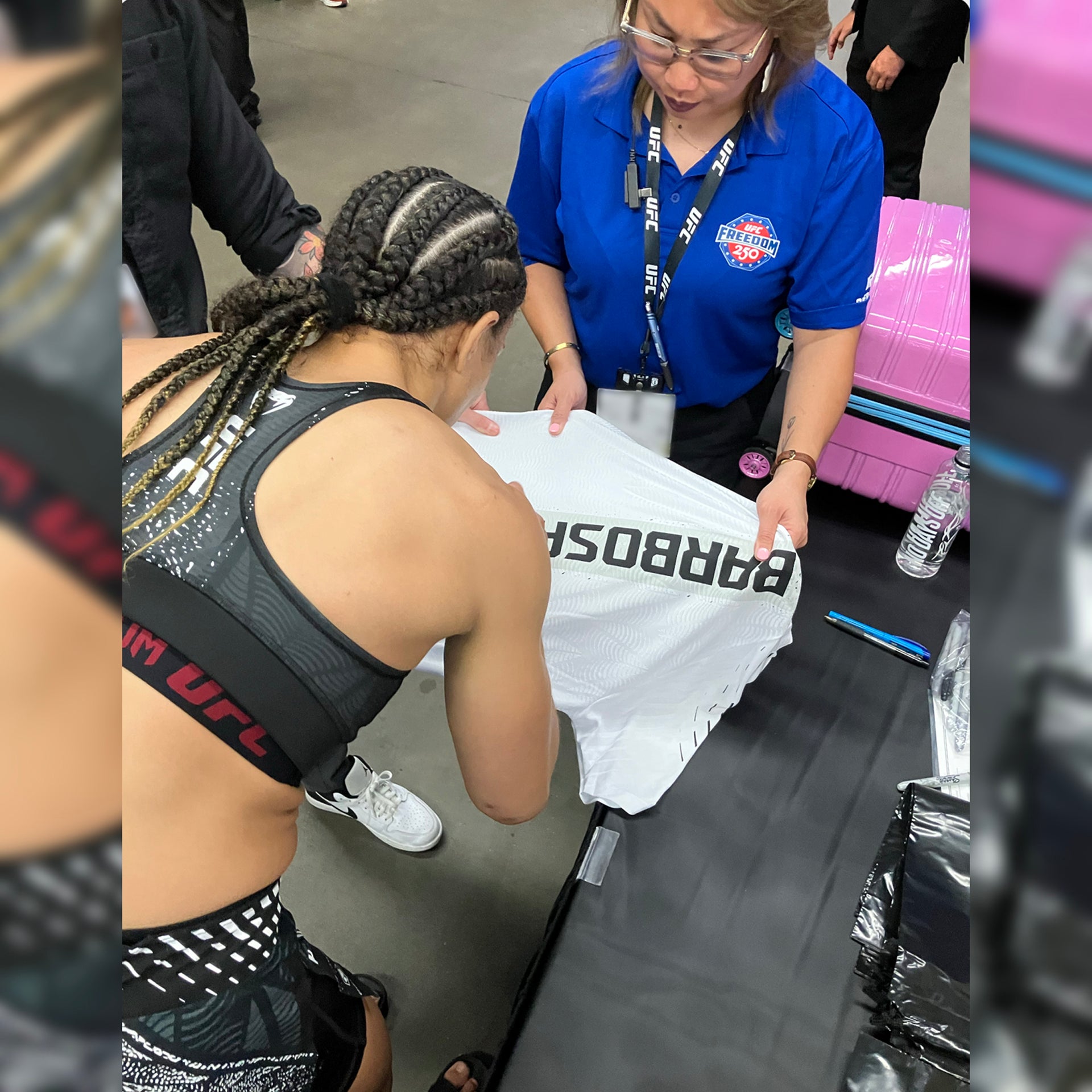 Dione Barbosa Signed 1-of-1 Fight Worn Jersey UFC Fight Night: Du Plessis vs Usman