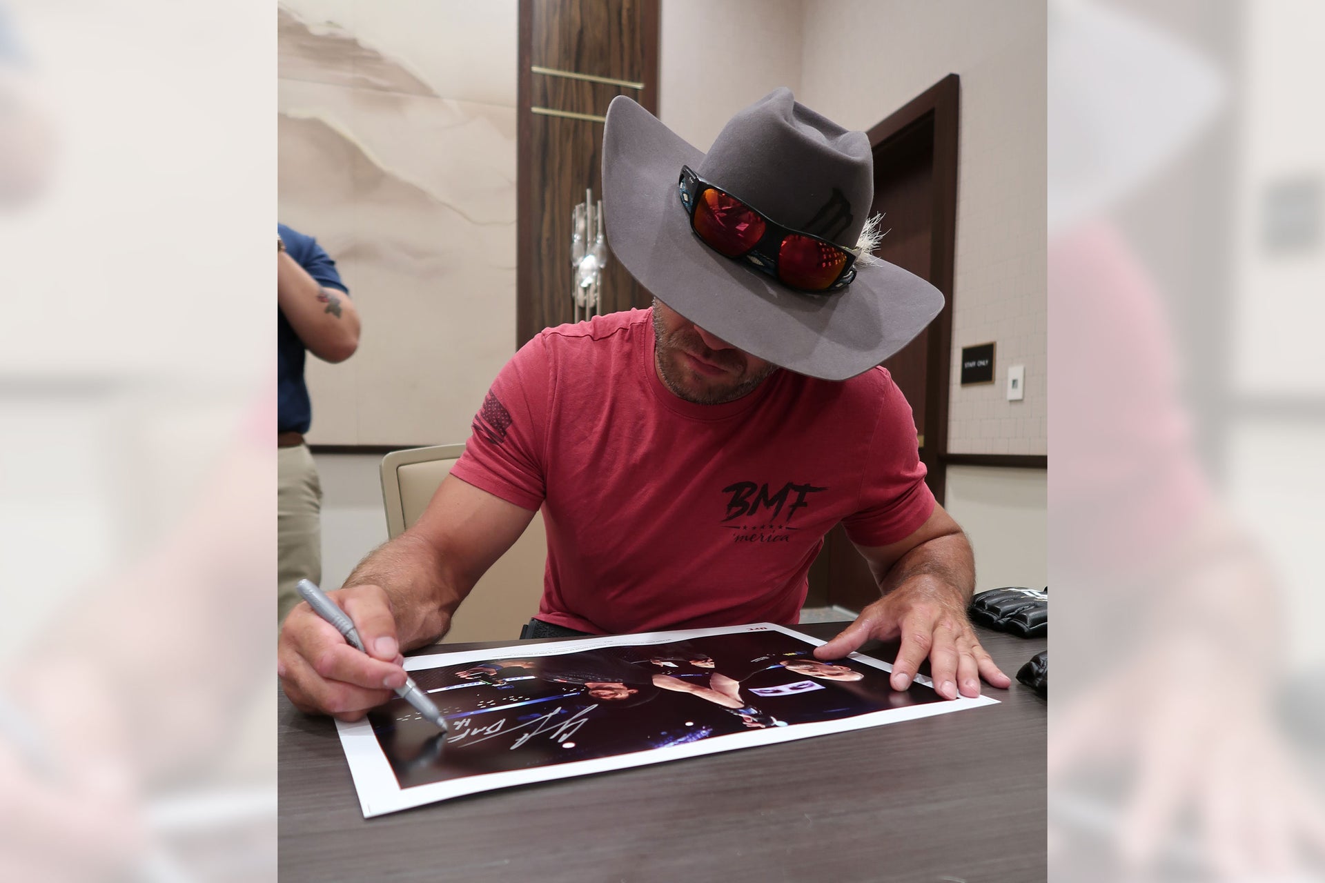 Cowboy Cerrone Signed UFC Fight Night Cejudo vs Dillashaw