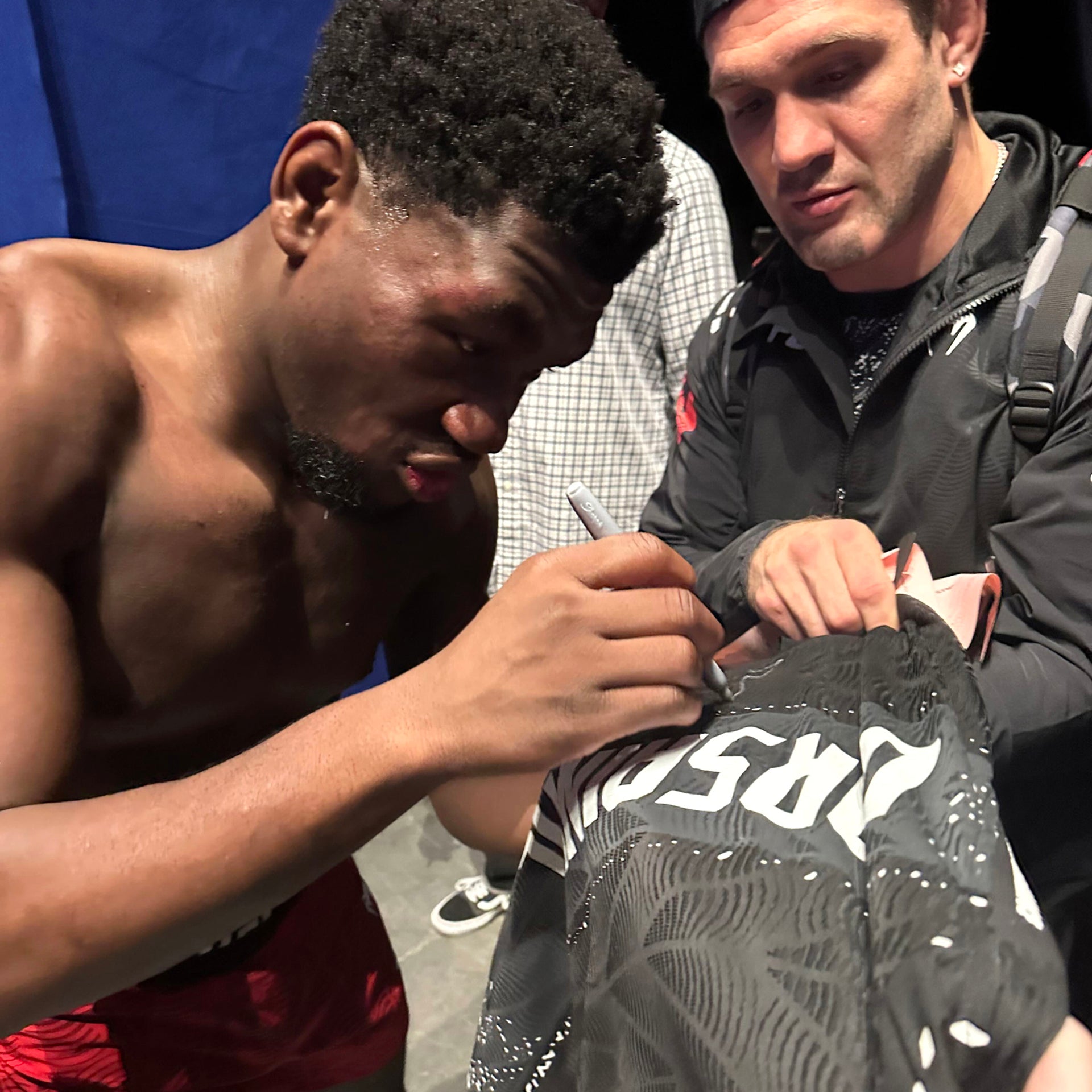 Stan Dorsainvil Signed 1-of-1 Fight Worn Jersey UFC Fight Night: Hernandez vs Rodrigues