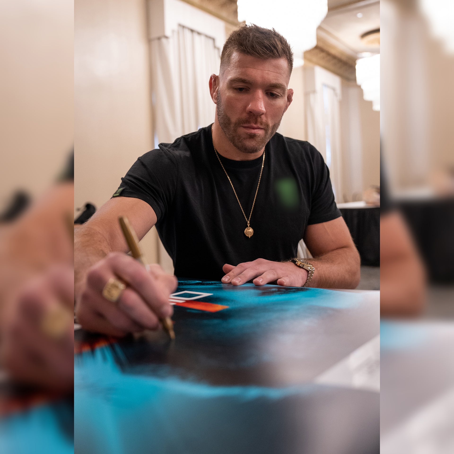 UFC Fight Night: Du Plessis vs Usman First Edition Autographed Event Poster