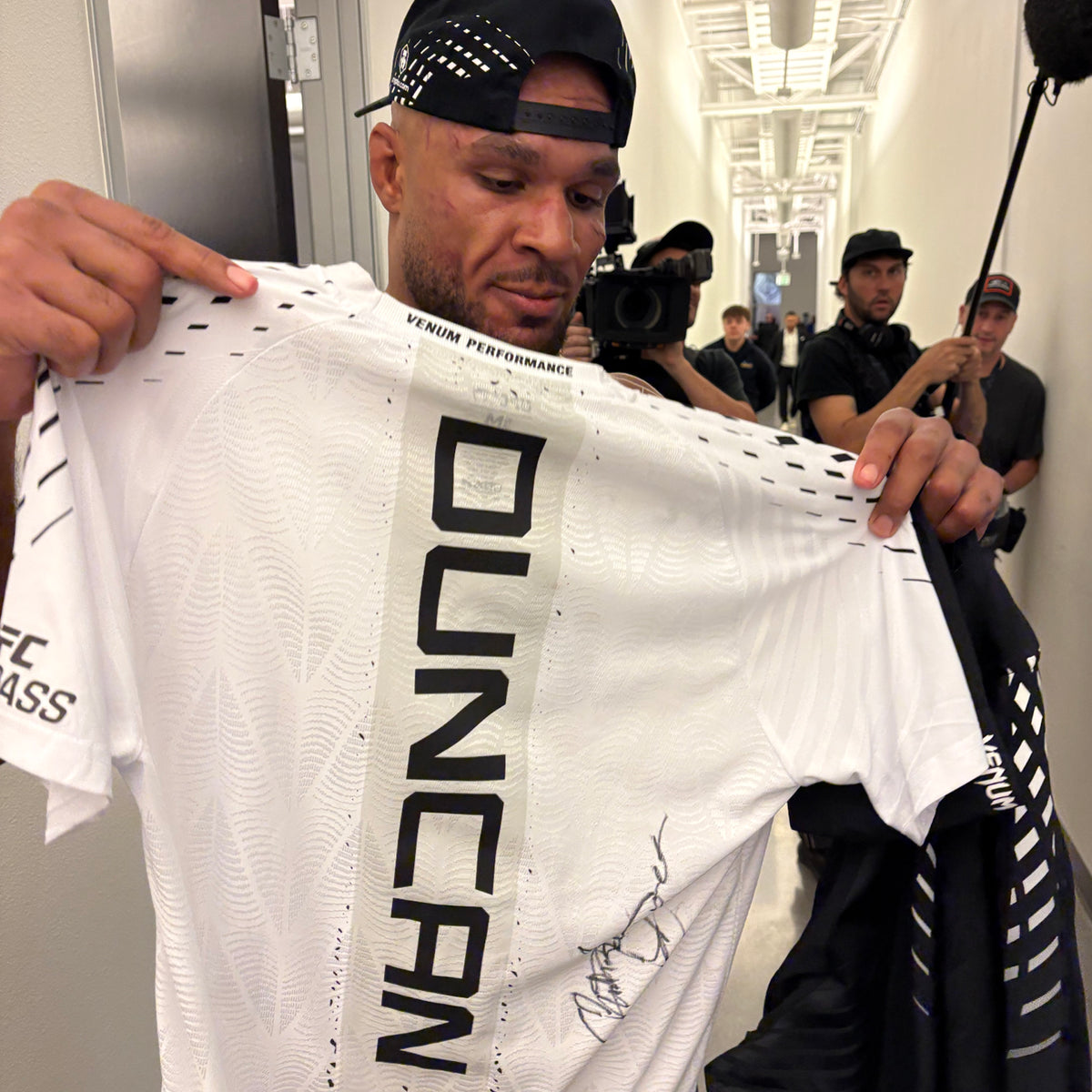 Christian Leroy Duncan Signed 1-of-1 Fight Worn Jersey UFC Fight Night: Allen vs Duncan