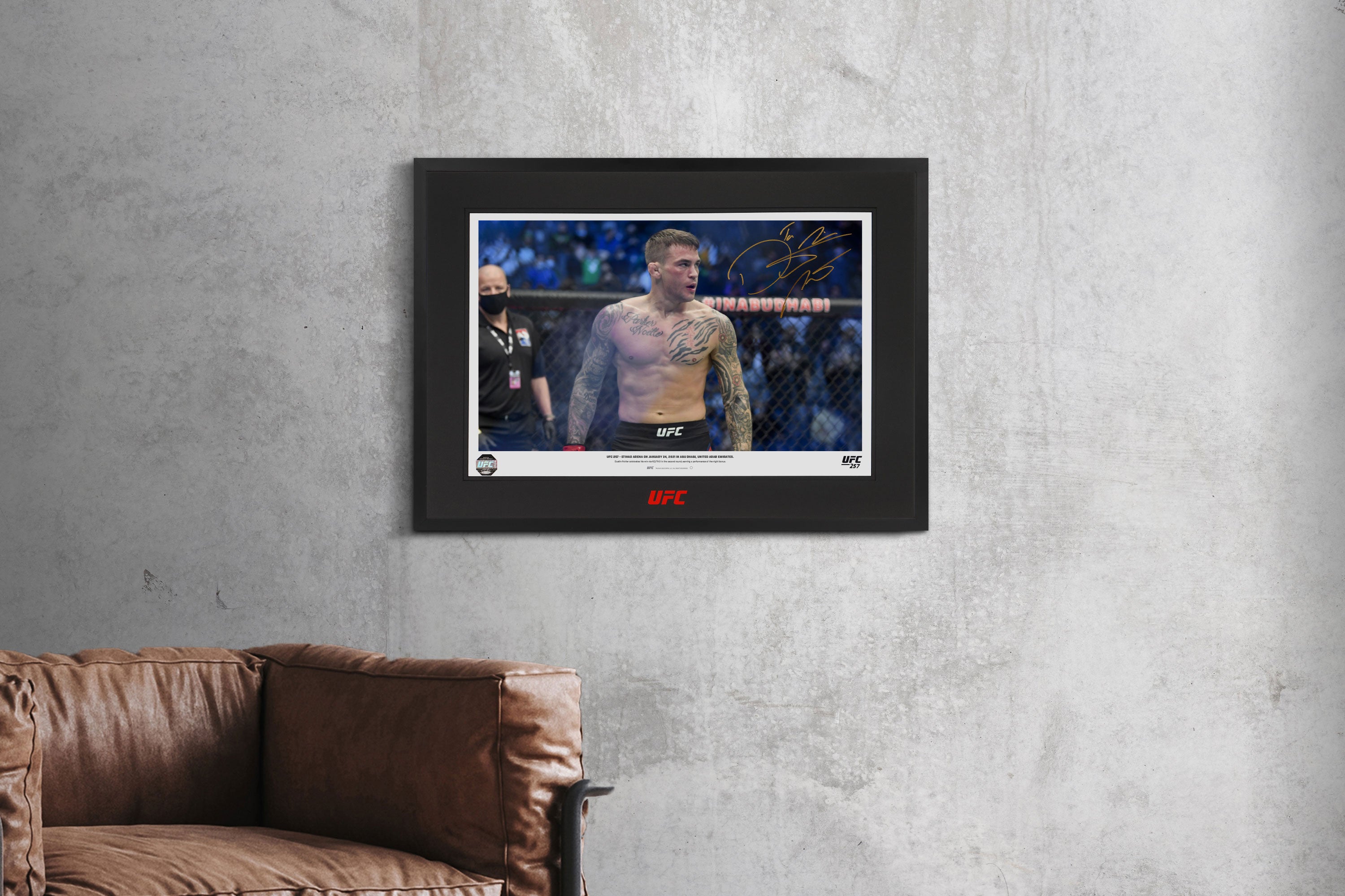 Dustin Poirier Signed Photo UFC 257