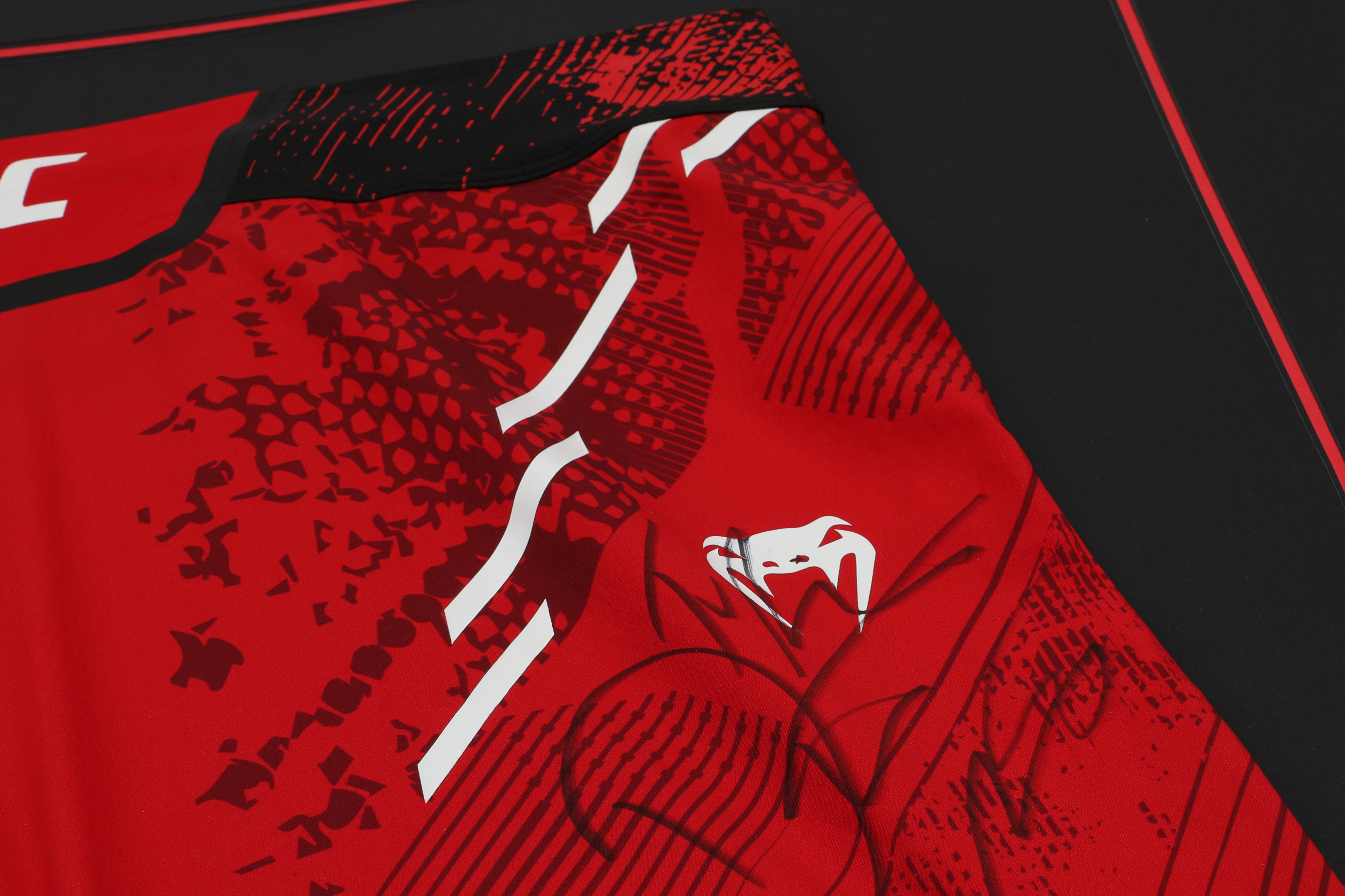 Dustin Poirier Signed Red Venum Adrenaline Fight Shorts