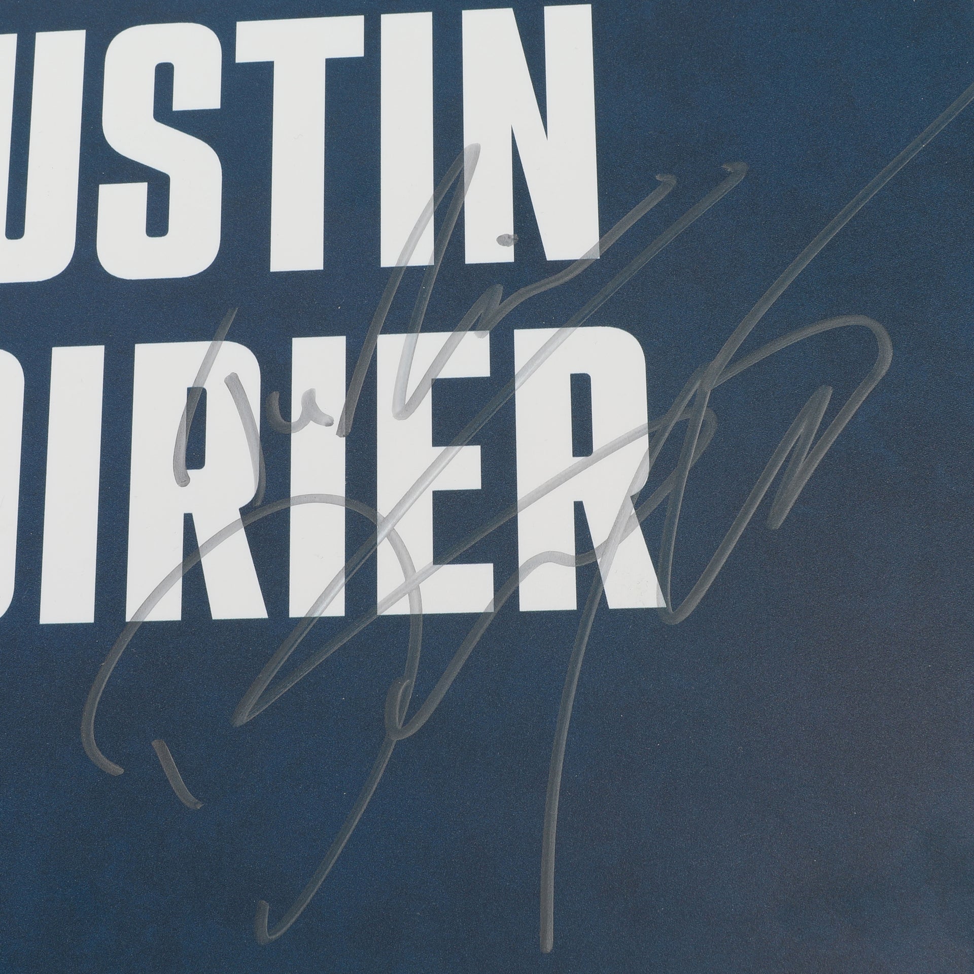 Dustin Poirier Autographed UFC Freedom 250 Fan Fest Name Sign