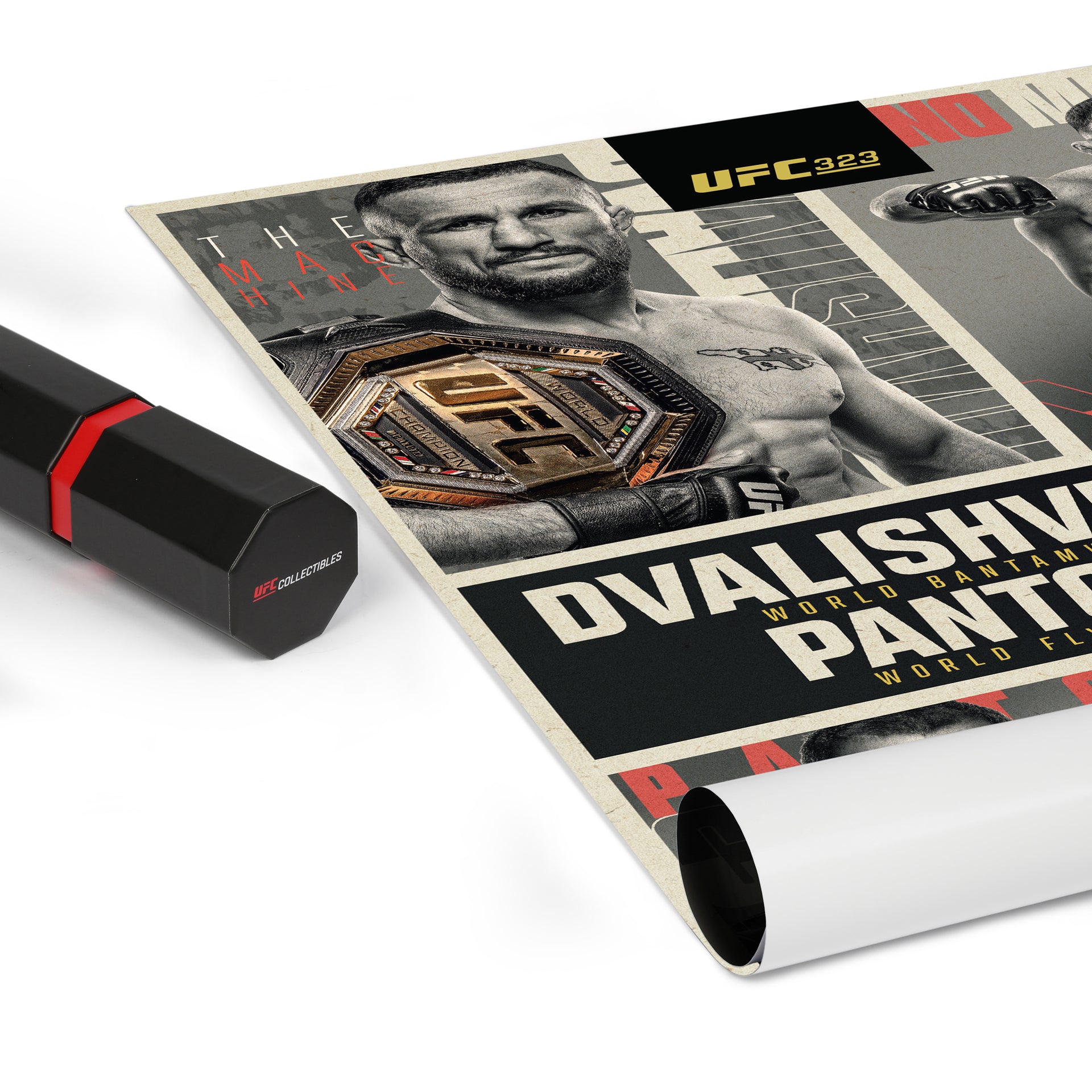 UFC 323: Dvalishvili vs Yan 2 First-Edition Autographed Event Poster