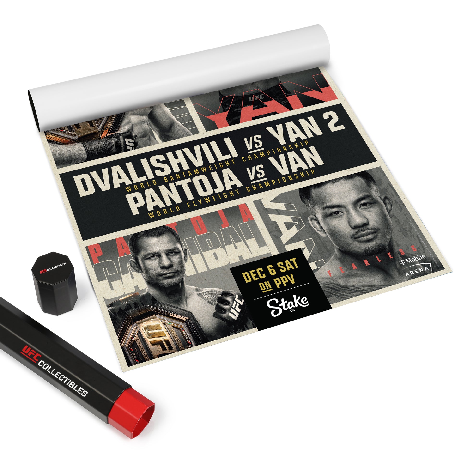 UFC 323: Dvalishvili vs Yan 2 Autographed Event Poster