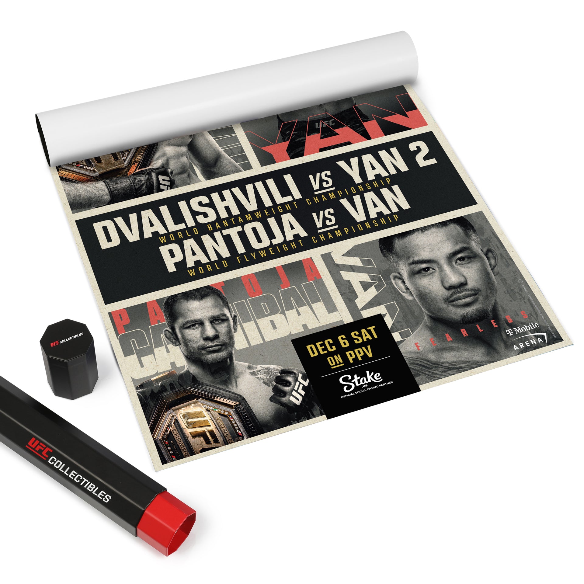 UFC 323: Dvalishvili vs Yan 2 First-Edition Autographed Event Poster