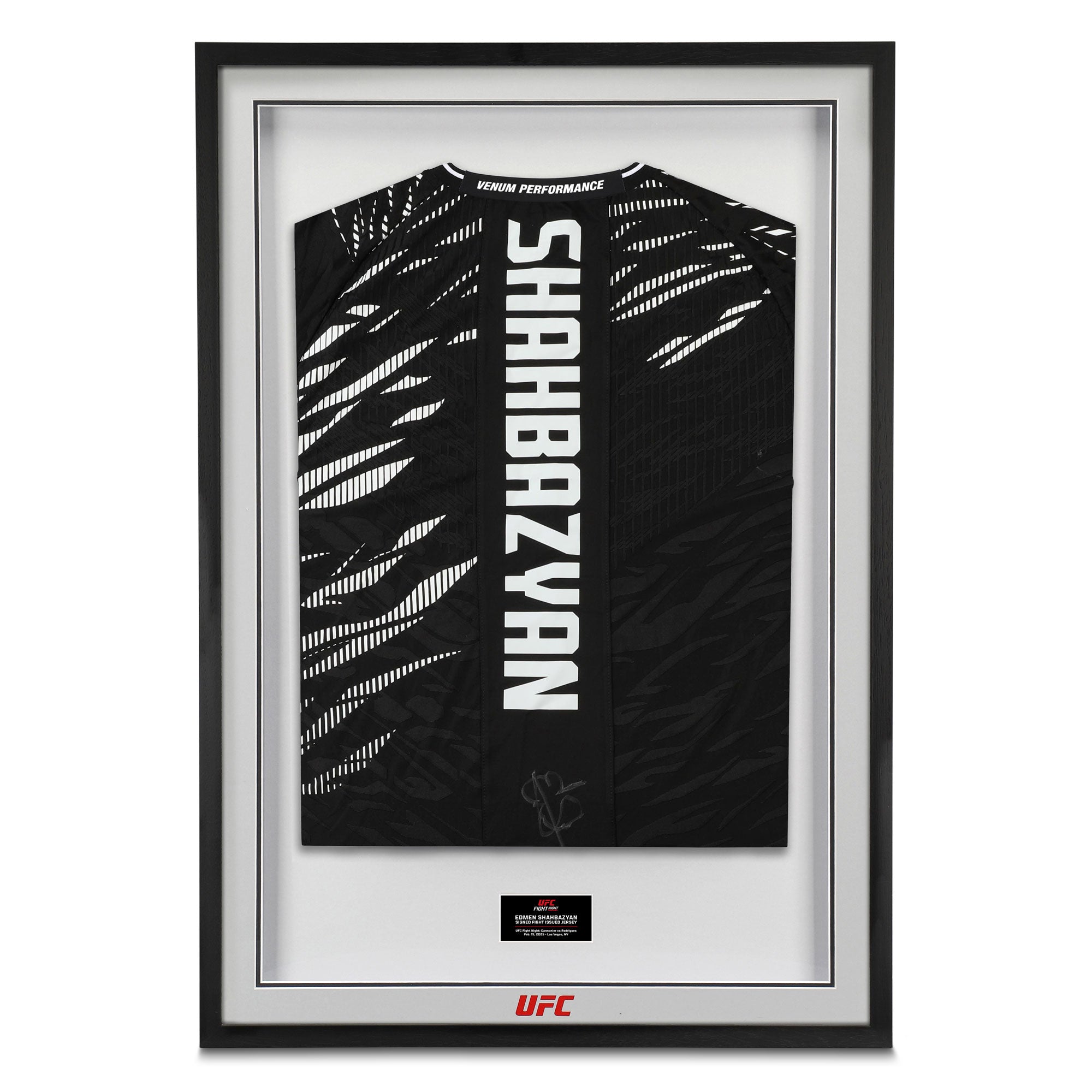 Edmen Shahbayzan Signed 1-of-1 Fight Issued Jersey UFC Fight Night: Cannonier vs Rodrigues