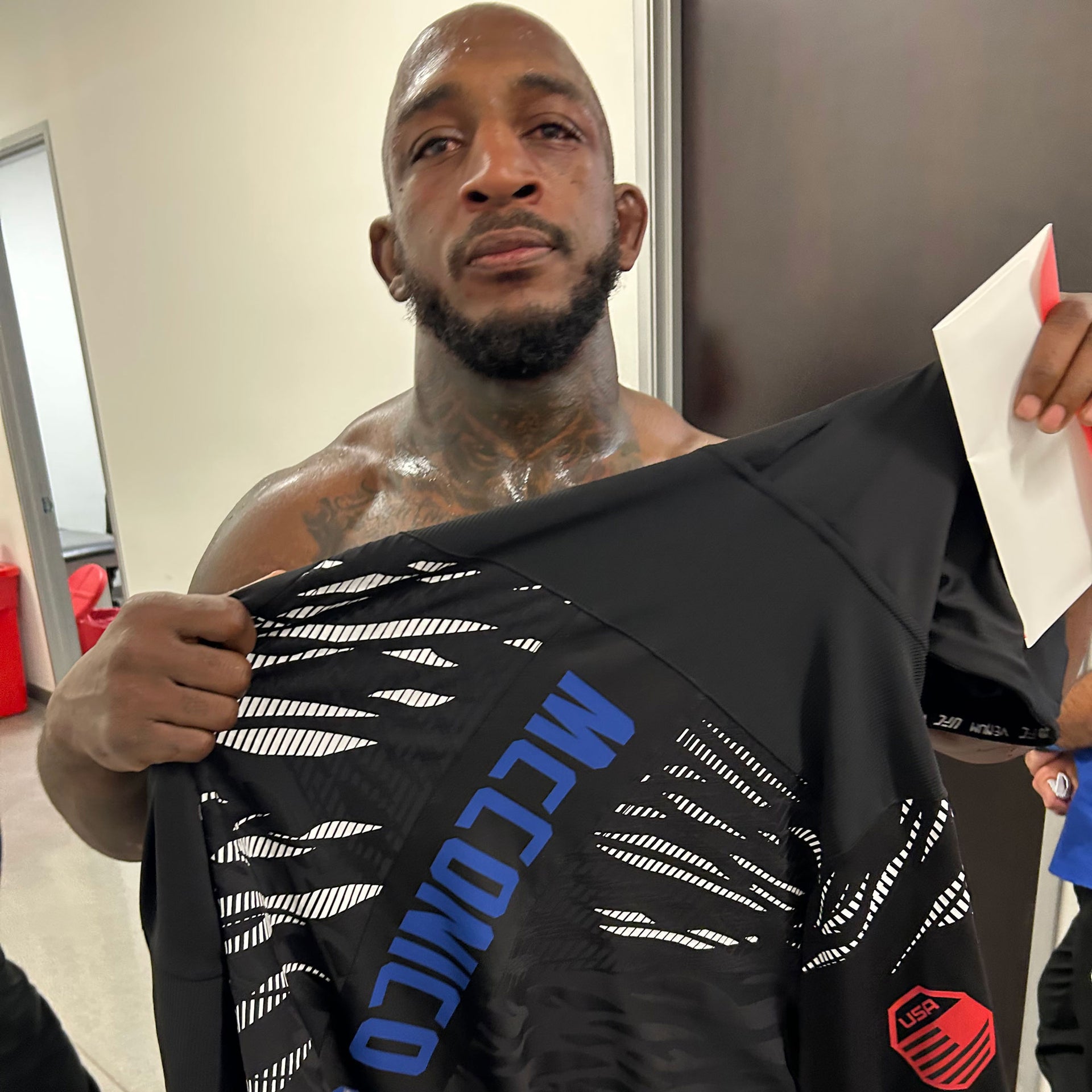 Eric McConico Signed 1-of-1 Fight Worn Hoodie UFC Fight Night: Dolidze vs Hernandez