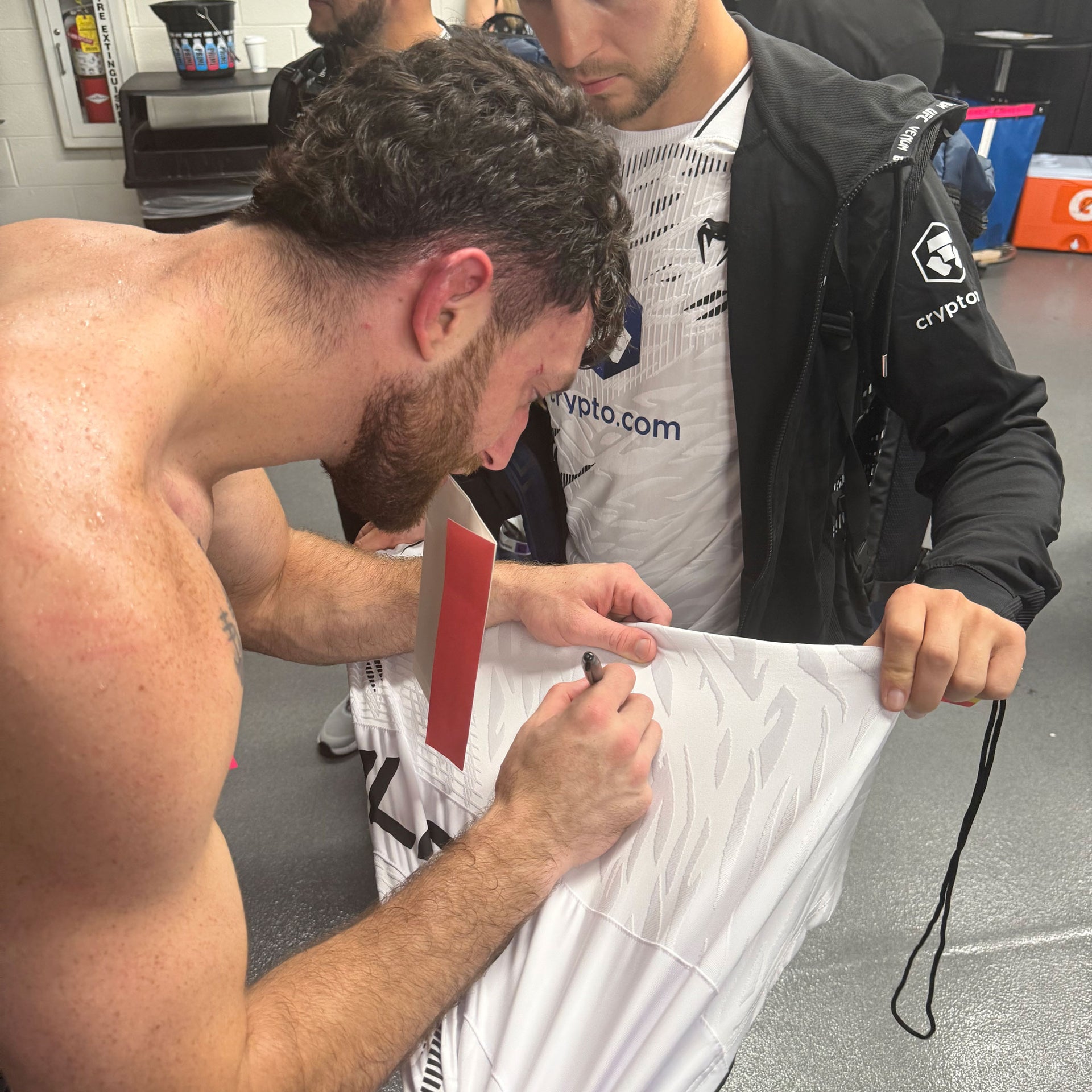 Eric Nolan Signed 1-of-1 Fight Worn Jersey UFC 319: Du Plessis vs Chimaev