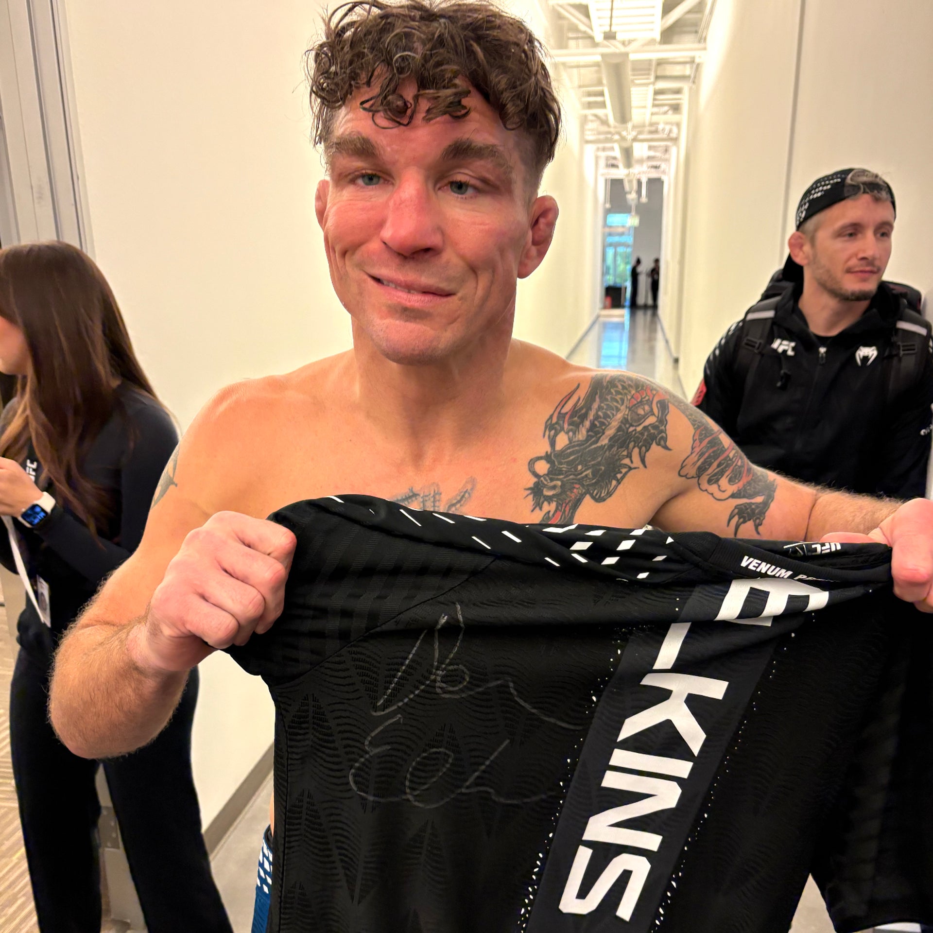 Darren Elkins Signed 1-of-1 Fight Worn Jersey UFC Fight Night: Gamrot vs Salkilld