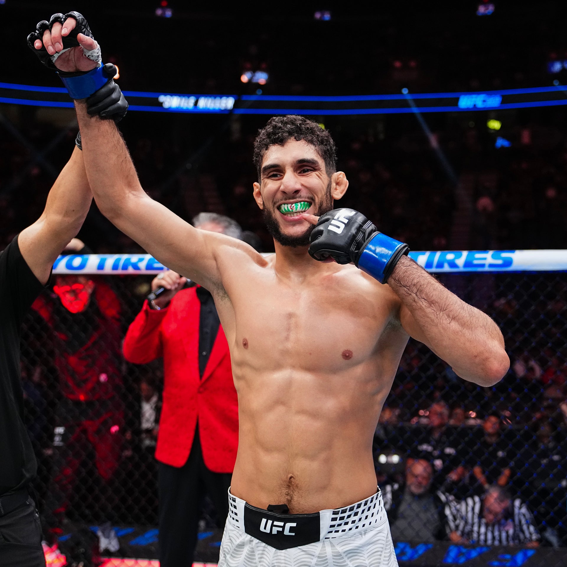 Fares Ziam Signed 1-of-1 Fight Worn Gloves UFC 323: Dvalishvili vs Yan 2