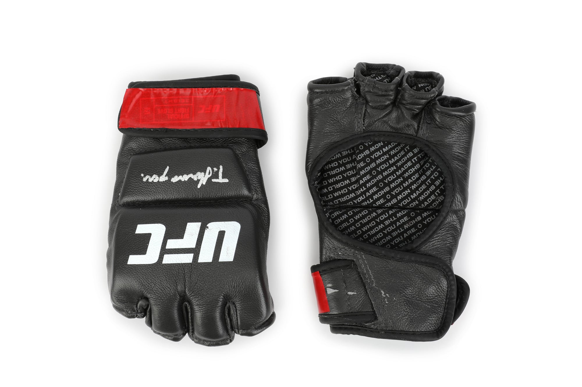 Nyamjargal Tumendemberel Signed 1-of-1 Fight Worn Gloves UFC Fight Night: Yan vs Figueiredo